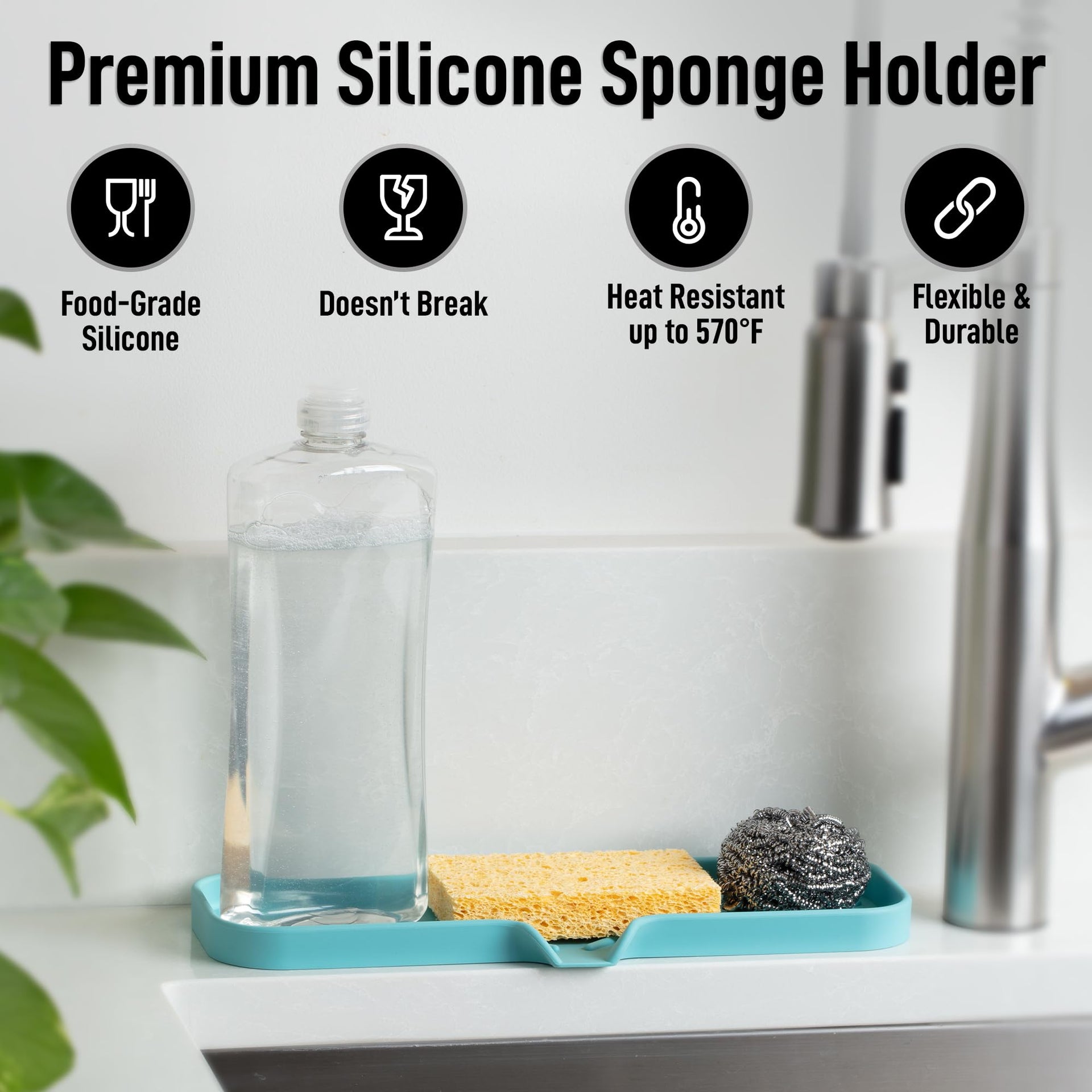 Large Silicone Sponge Holder