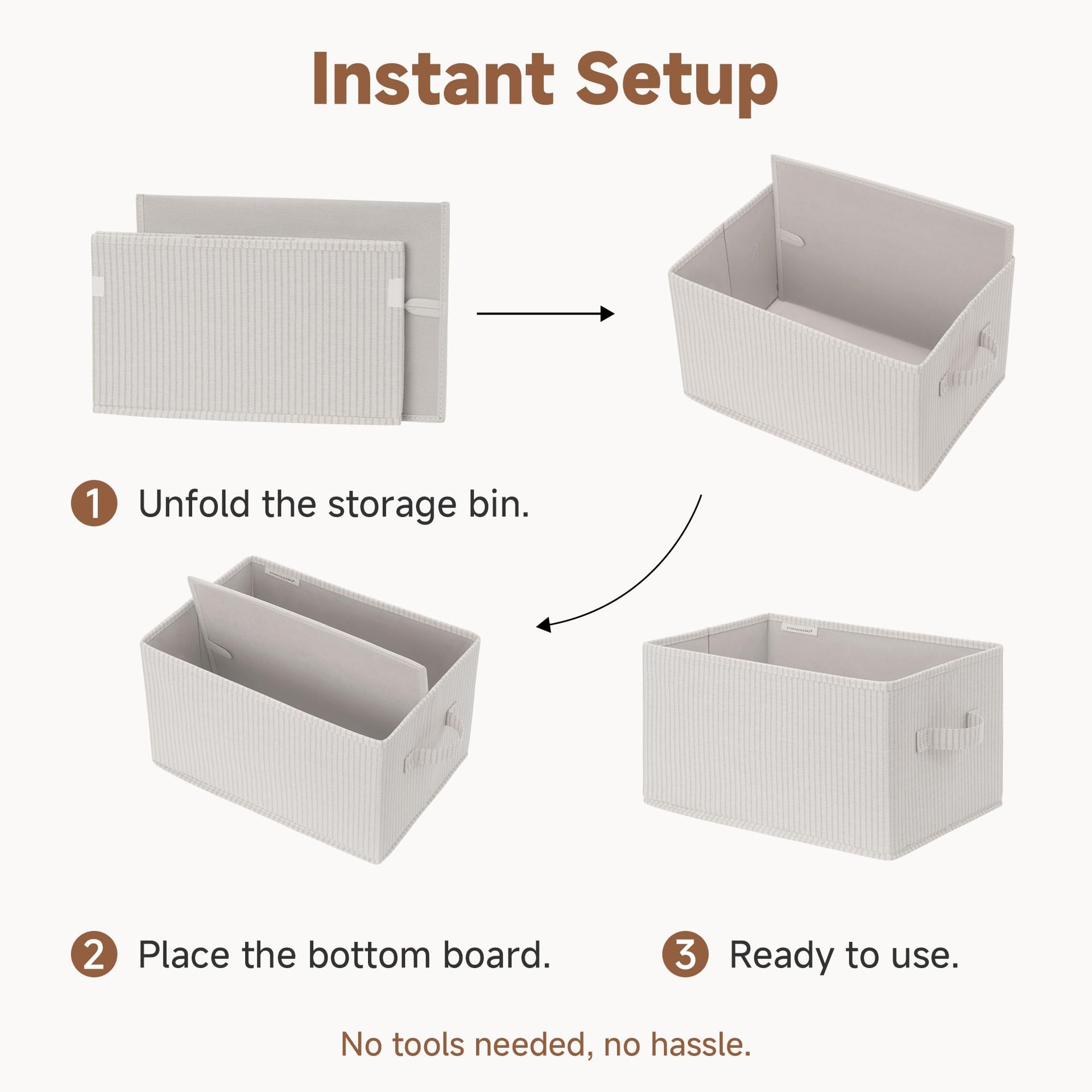 Shelf Organizer Bins (3 Count)