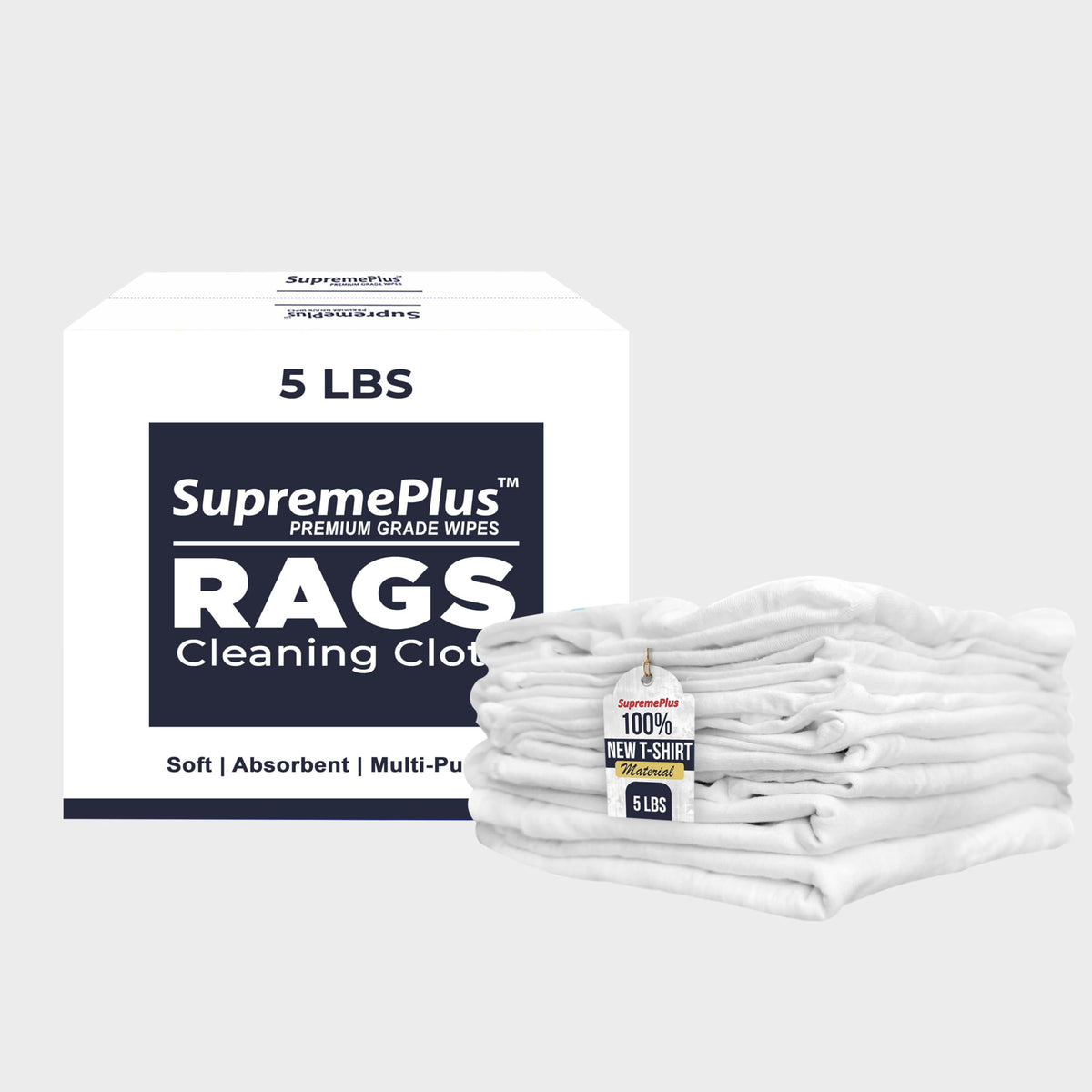 Premium New White Cotton Knit T (40 Count)