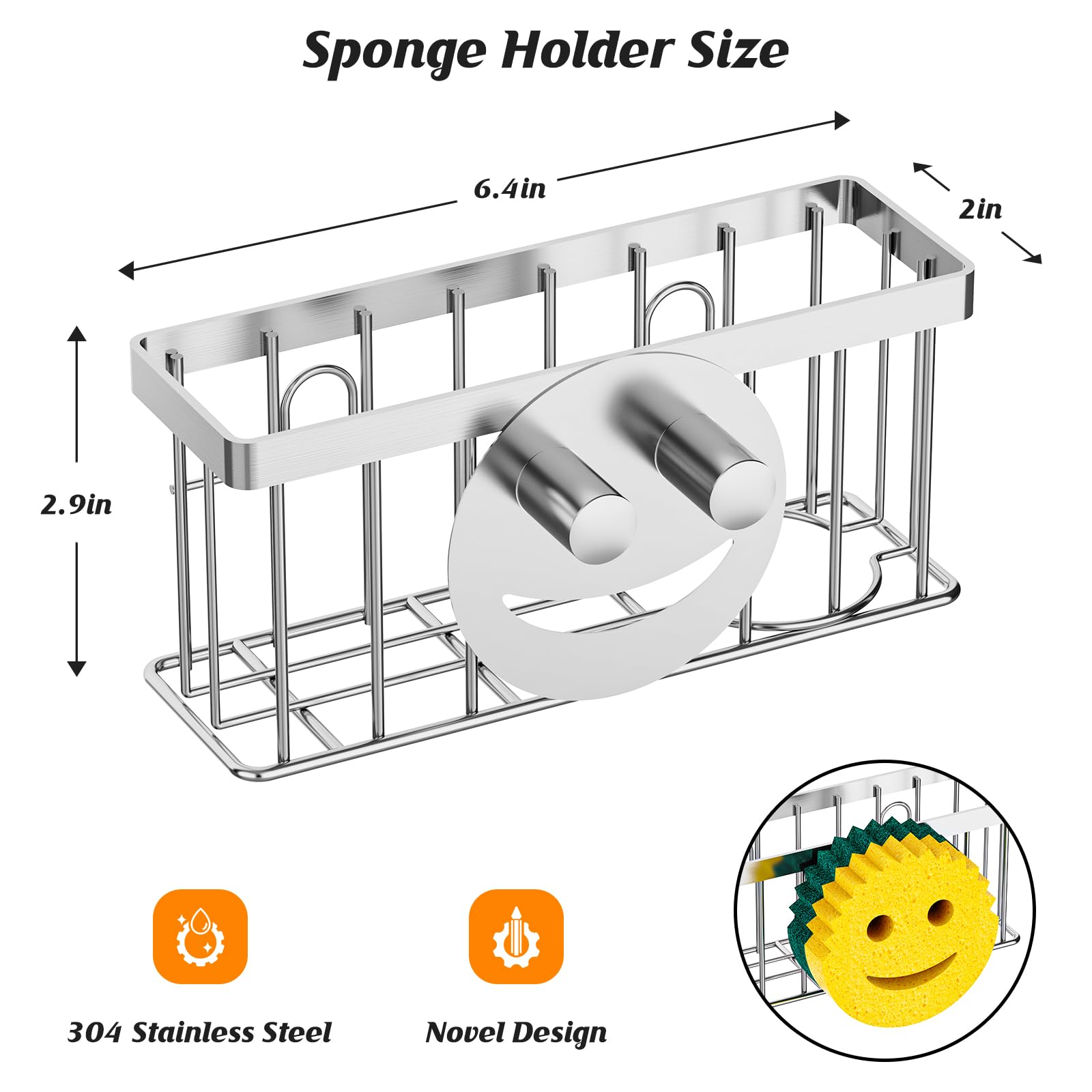 Sponge Holder Smiley Face