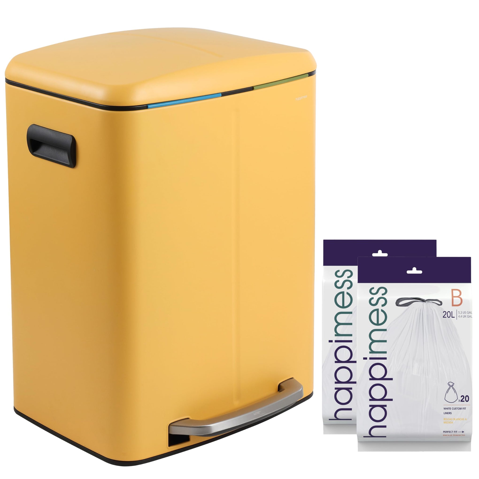 Marco 10.6 Gal Double Bucket Step Trash Can