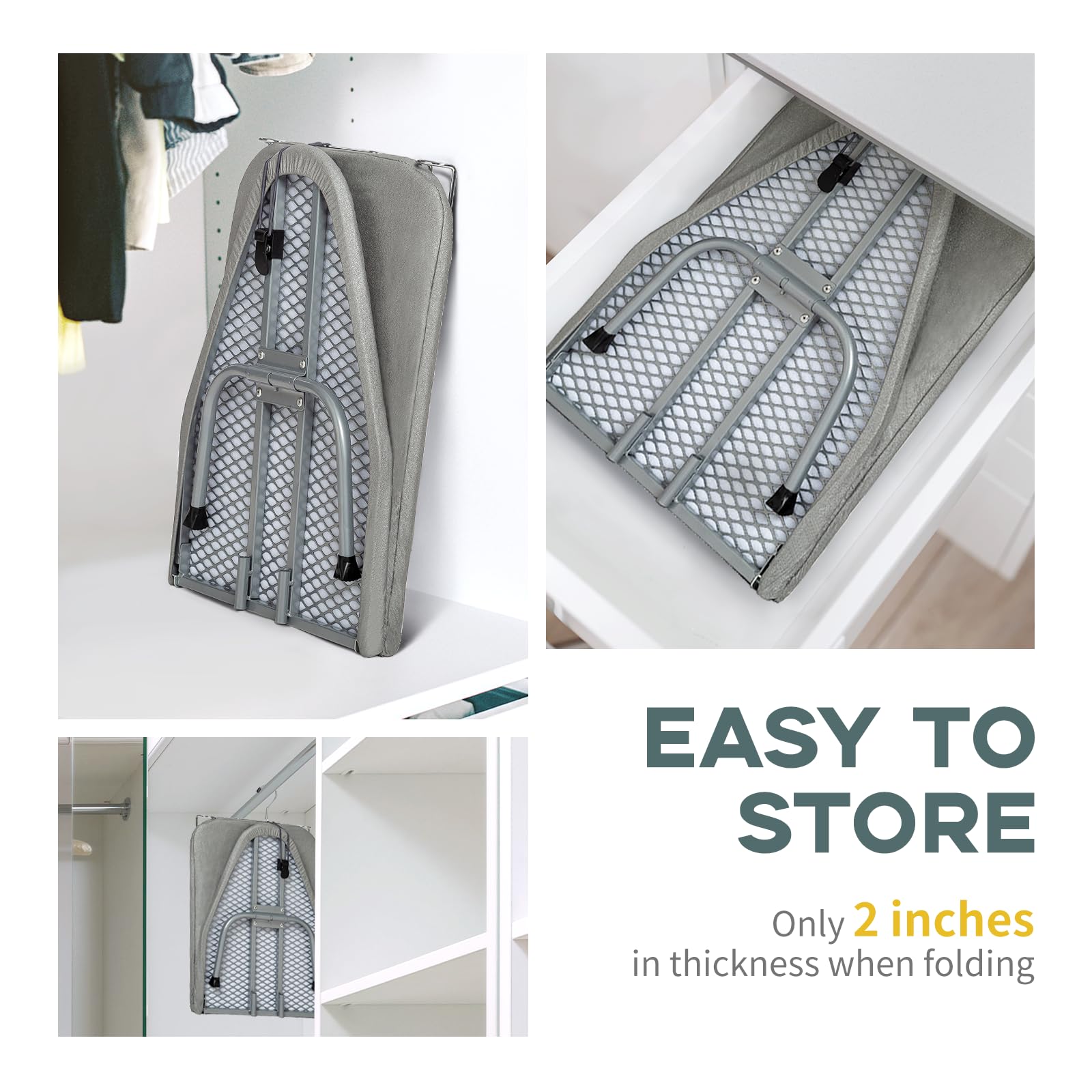 Gray Mini Tabletop Ironing Board 31"x12"