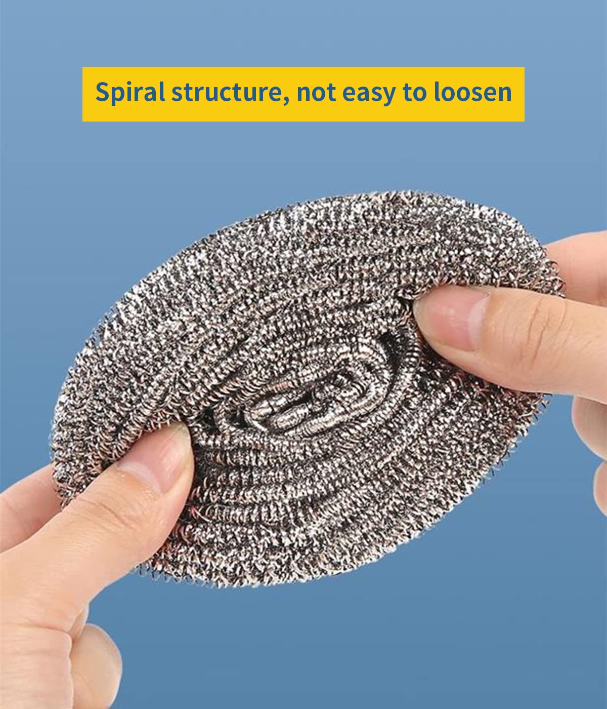 12Pcs Steel Wool Scrubber (12 Count)