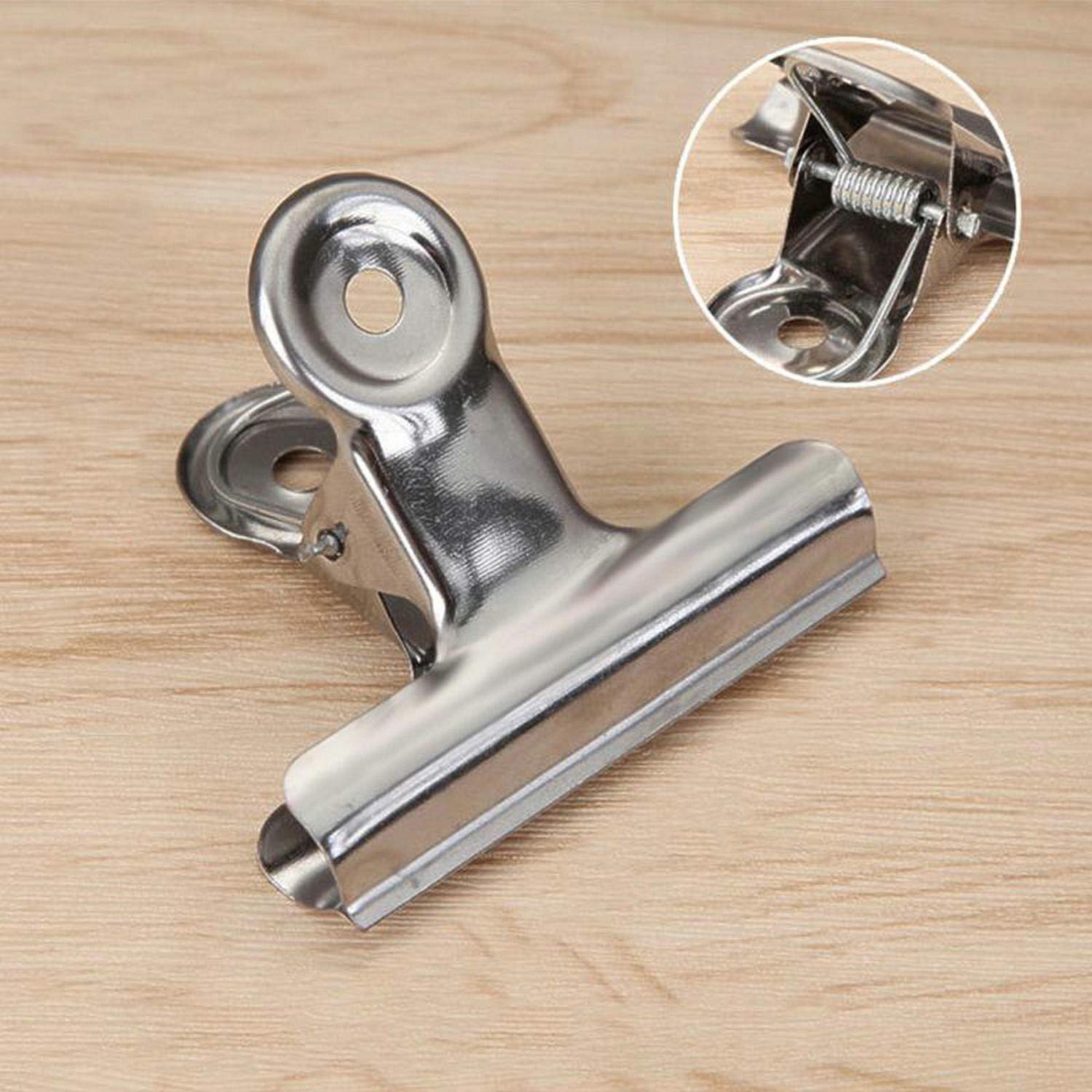 18 Pack Stainless Steel Chip Bag Clips Heavy Duty Food Bags Clamp Clips for Kitchen Office School (18 Count)