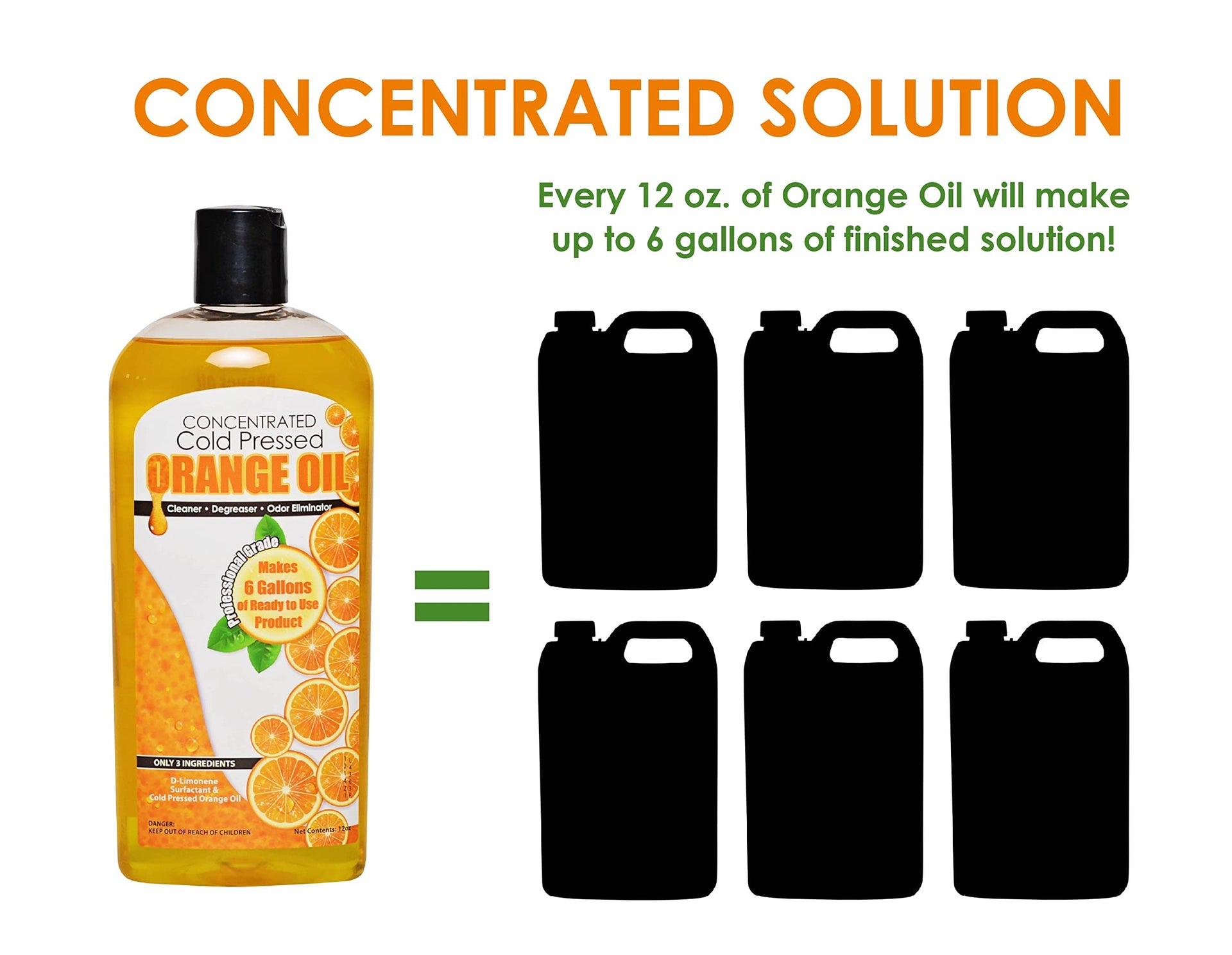 Cold Pressed Orange Oil Concentrate (12 Fl Oz)