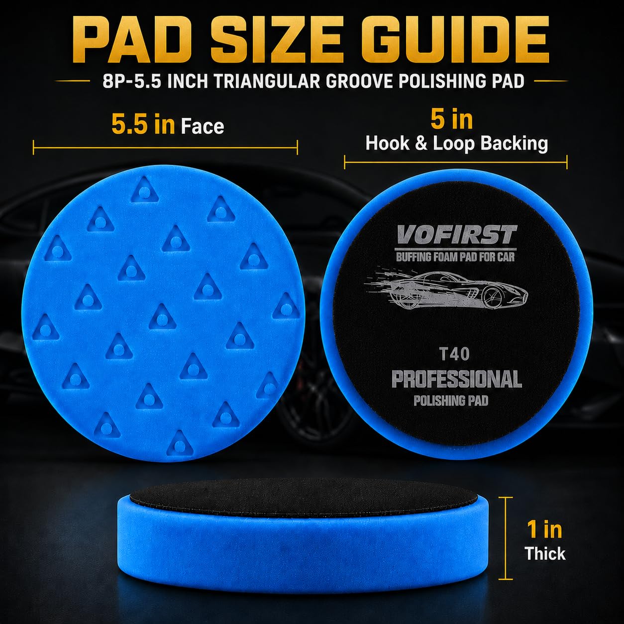 8 Pcs Buffing Pads (8 Count)
