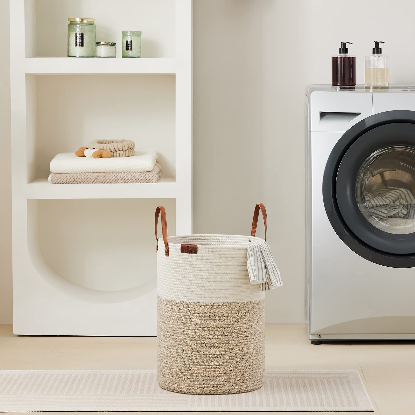 30L Small Woven Rope Laundry Hamper (811.5365 Fl Oz) - ModHome Supplies