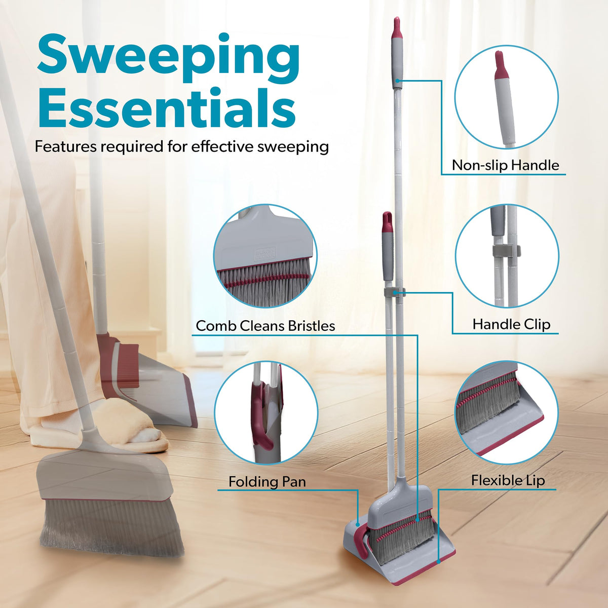 Butler Broom & Dustpan Set
