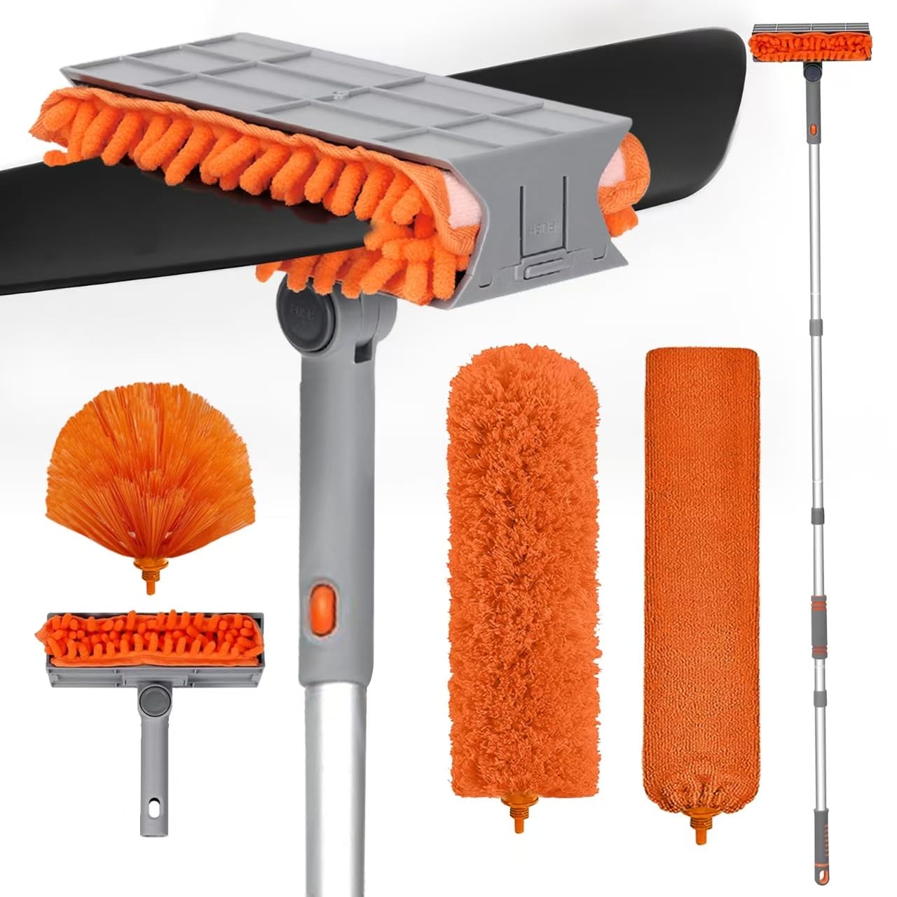 Ceiling Fan Cleaner Duster with 72‘’ Extendable Long Handle Cleaning Duster Kit