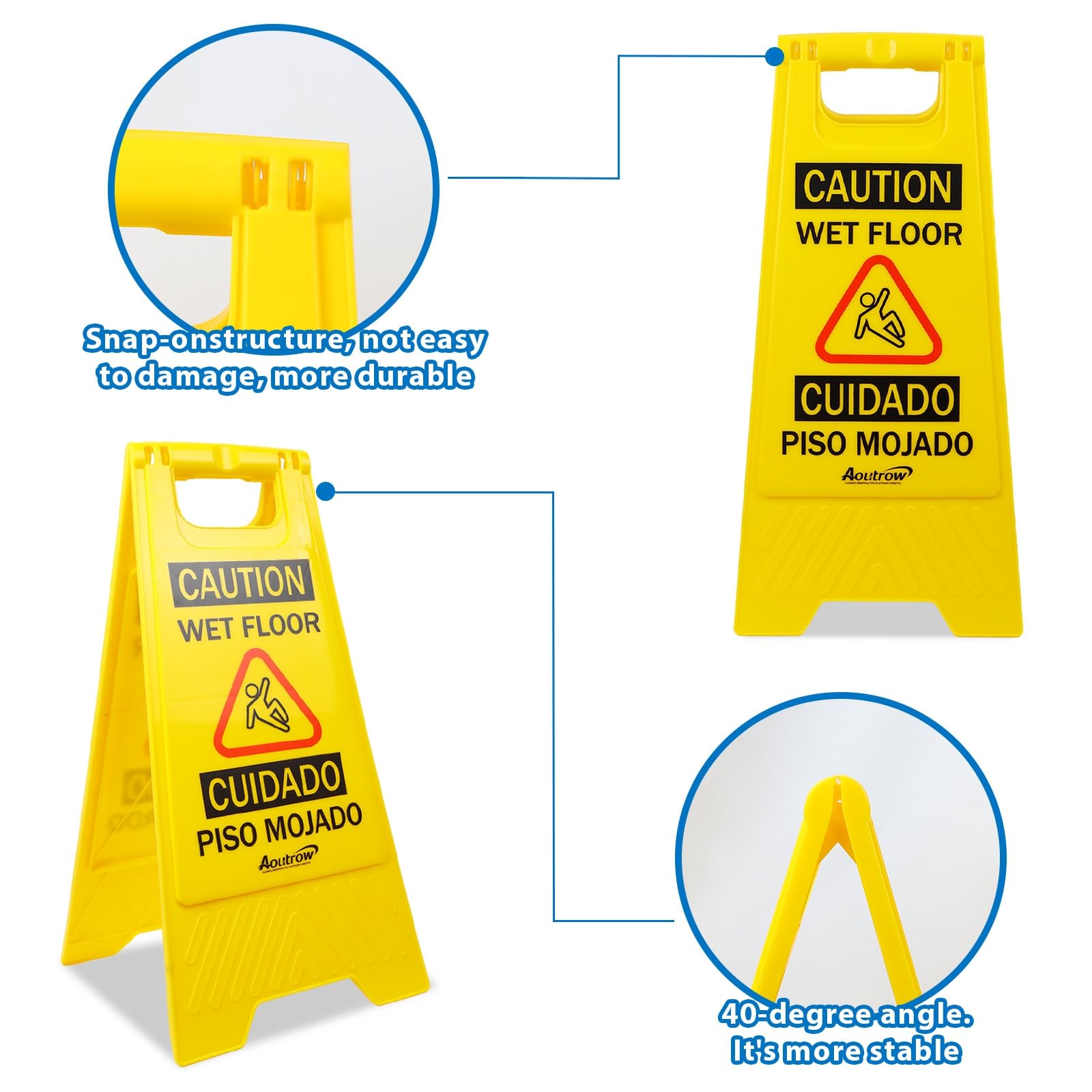 Caution Wet Floor Sign (2 Count)