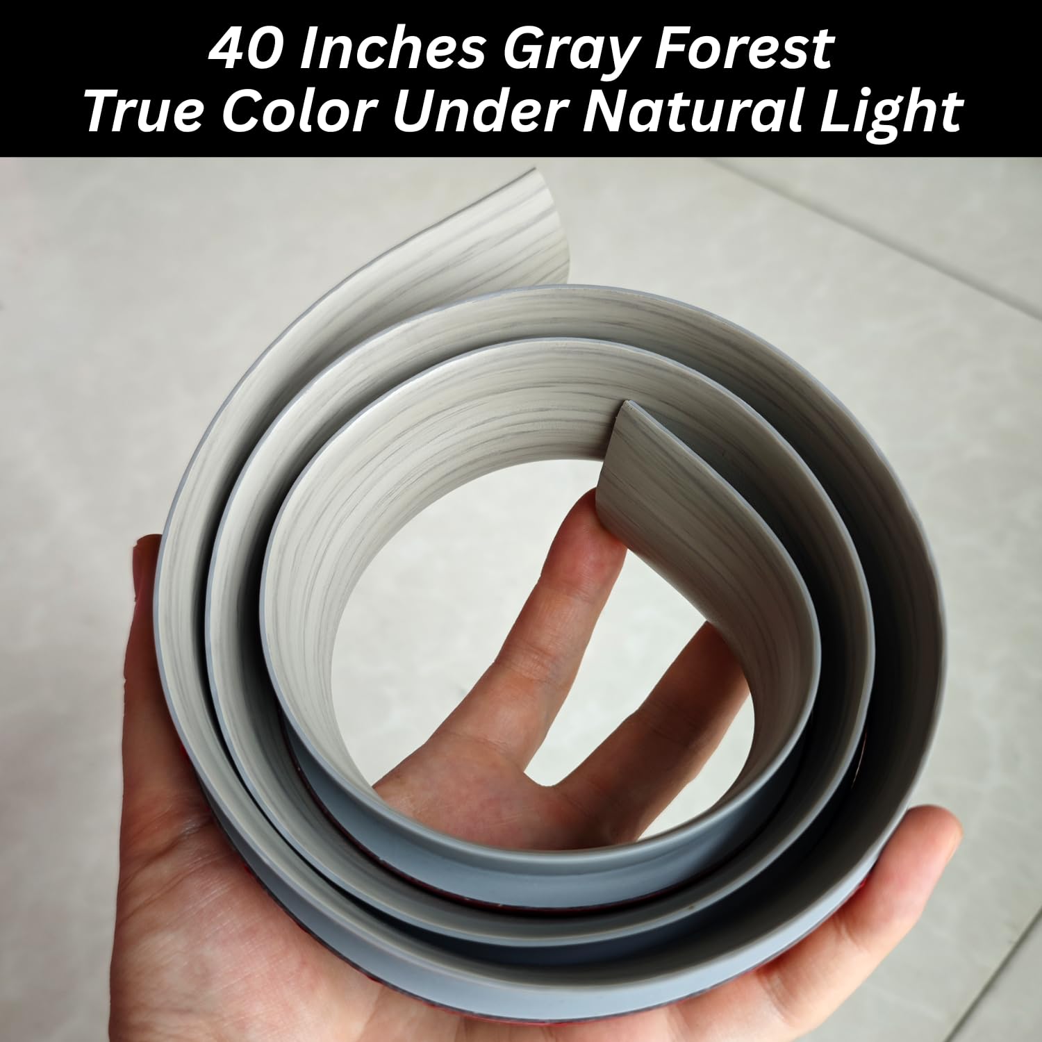 Floor Transition Strip Self Adhesive Carpet Wood Tile Vinyl Flooring Laminate Transition Cover Edge Trim Gap Doorway Threshold for Uneven Floors Heights Within 5 mm