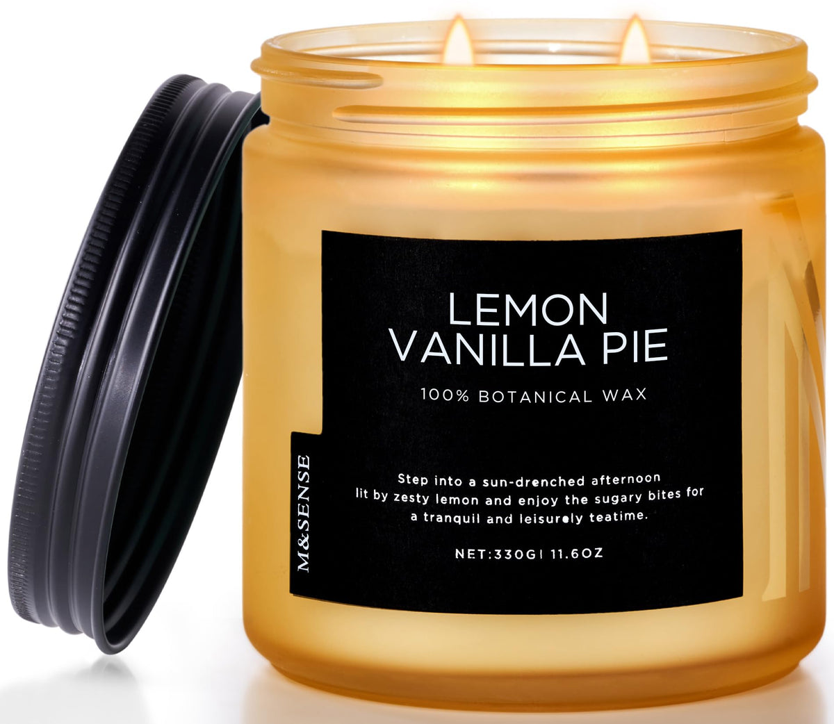 Lemon Vanilla Scented Candles for Home (11.6 Ounce)