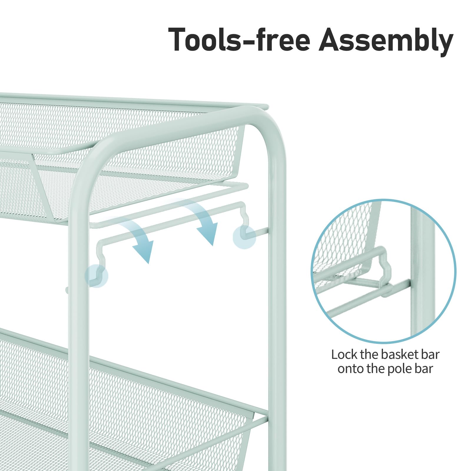 3 Tier Rolling Cart