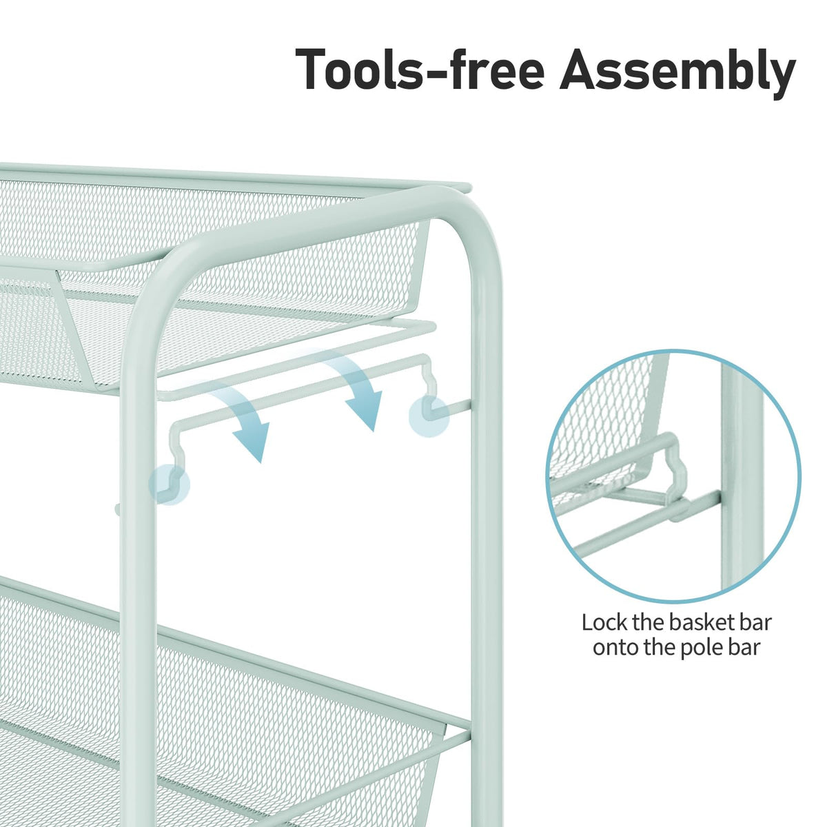 3 Tier Rolling Cart