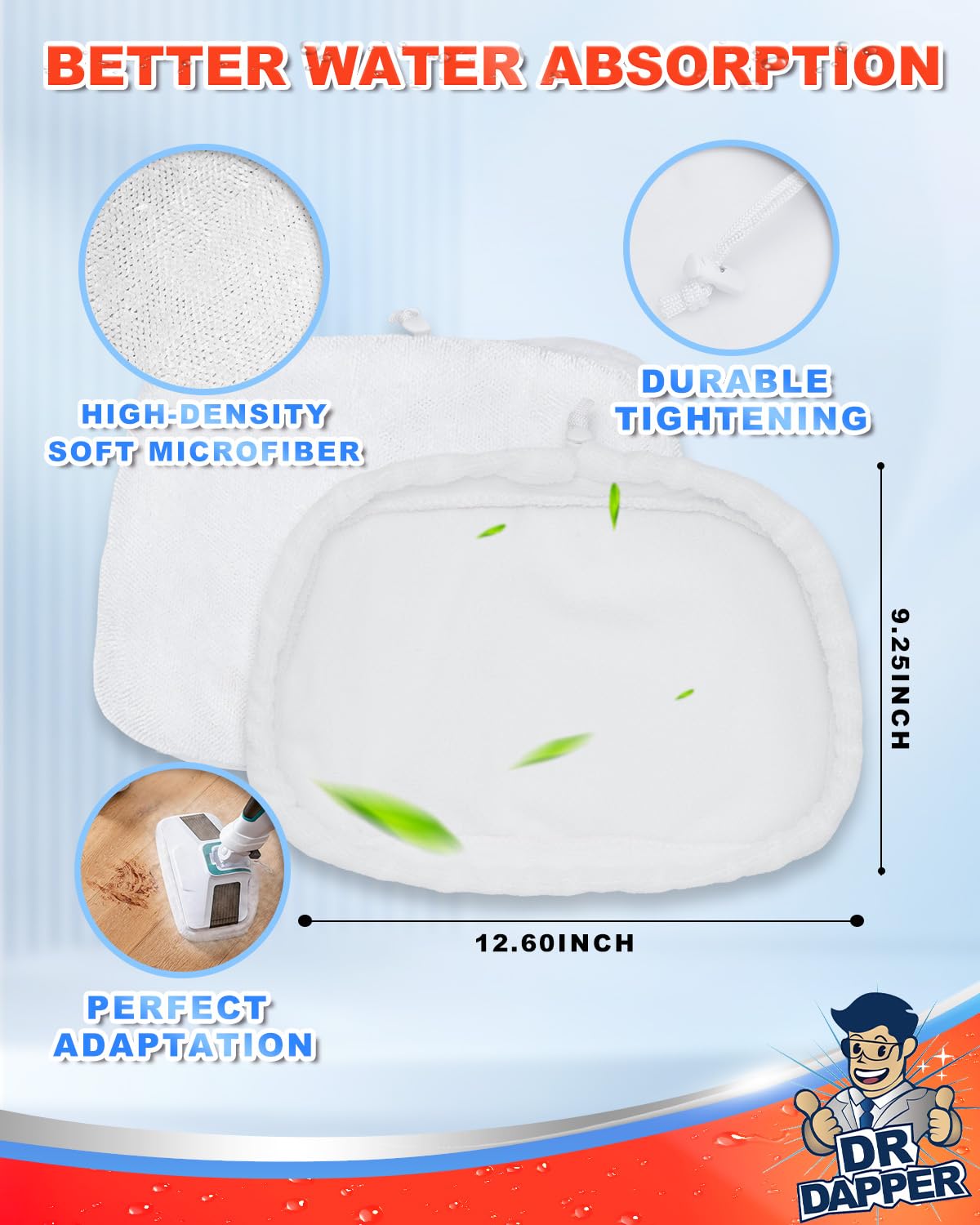 6 Pack Steam Mop Pads Compatible with SM2060 (6 Count)
