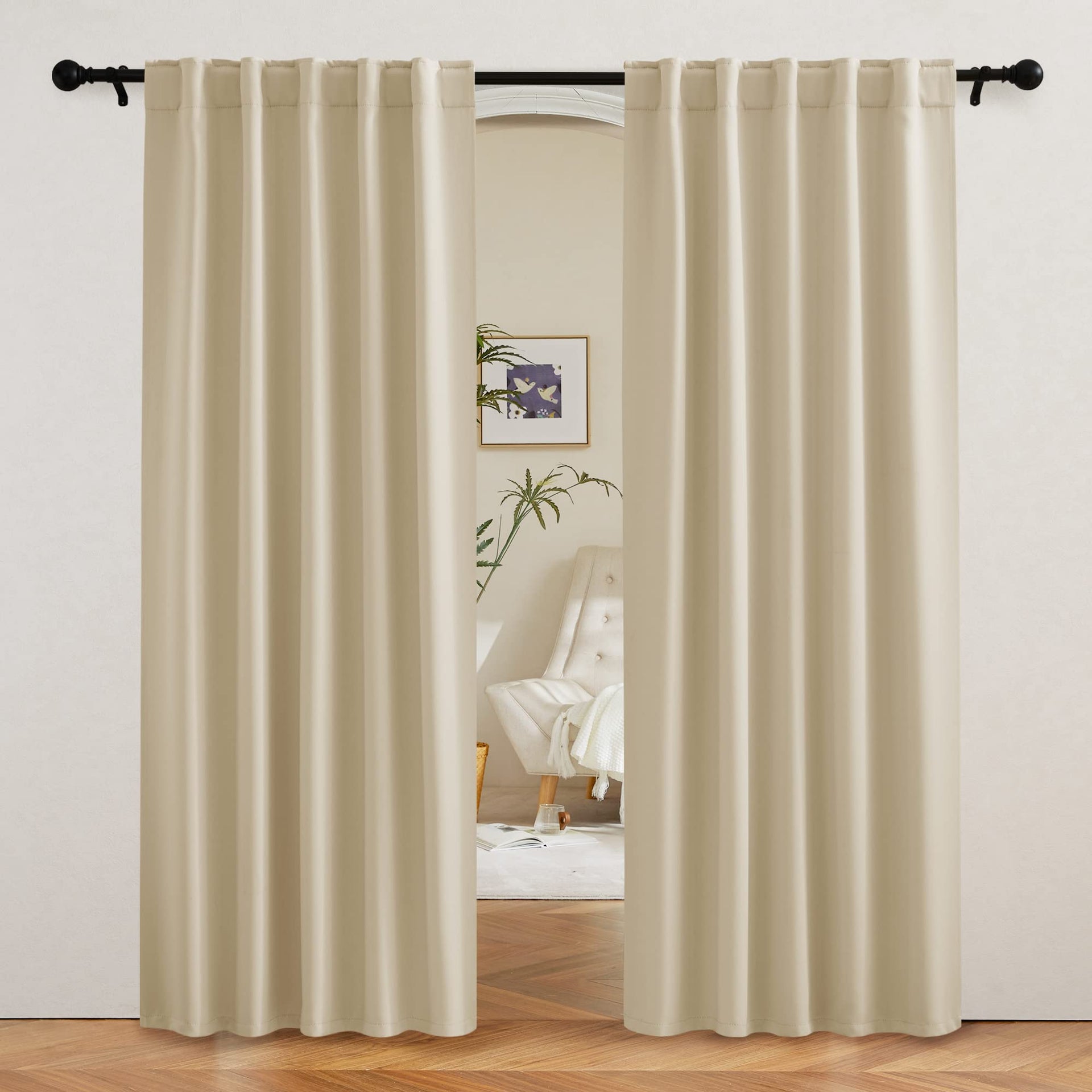 Curtains 80 inches Long for Bedroom Living Dining Room