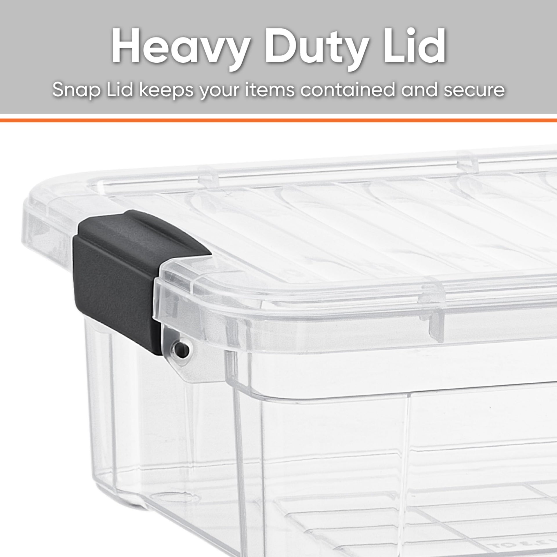 21 Quart Clear Plastic Storage Boxes with Lids (5 Count)