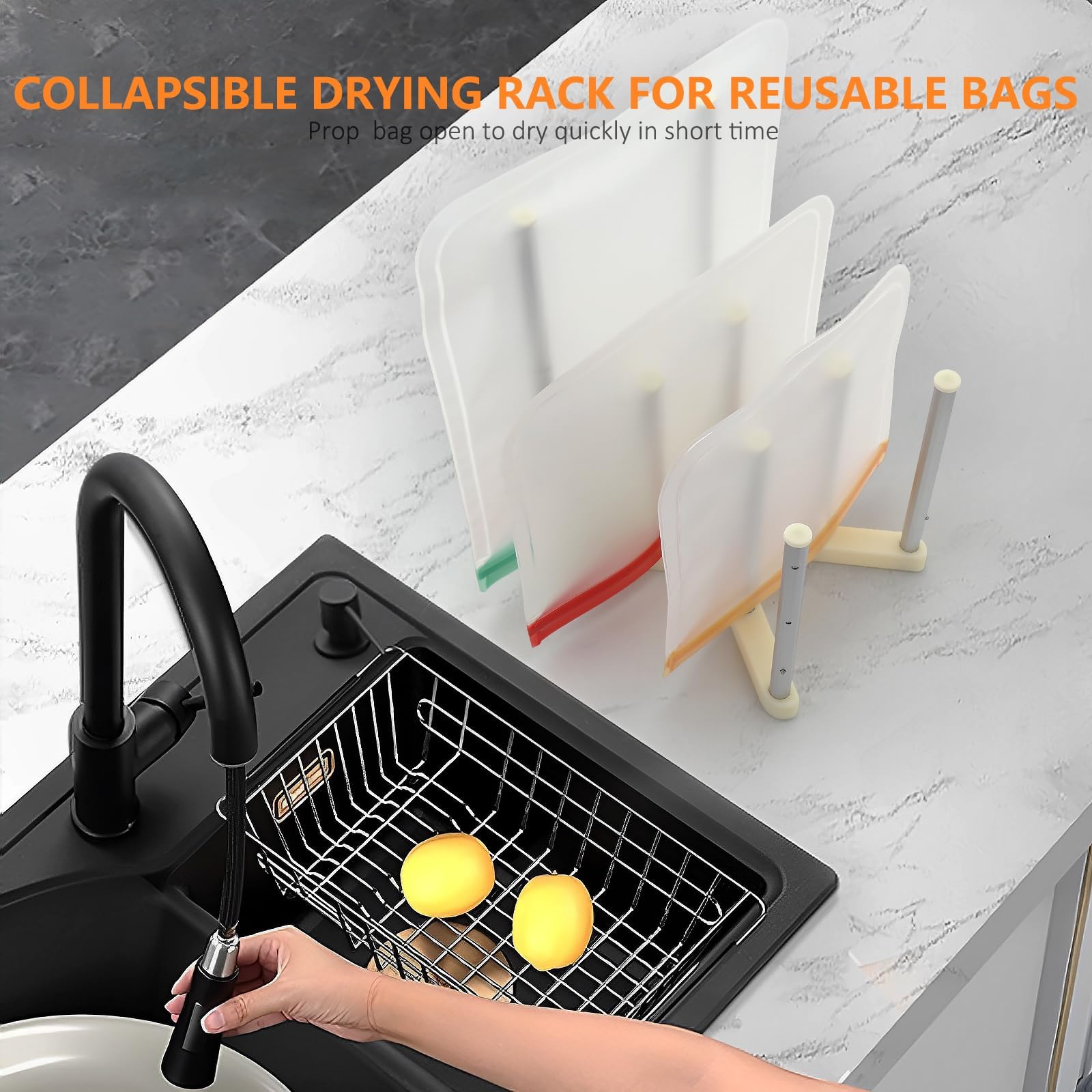 Reusable Storage Bag Drying Rack (2 Count)