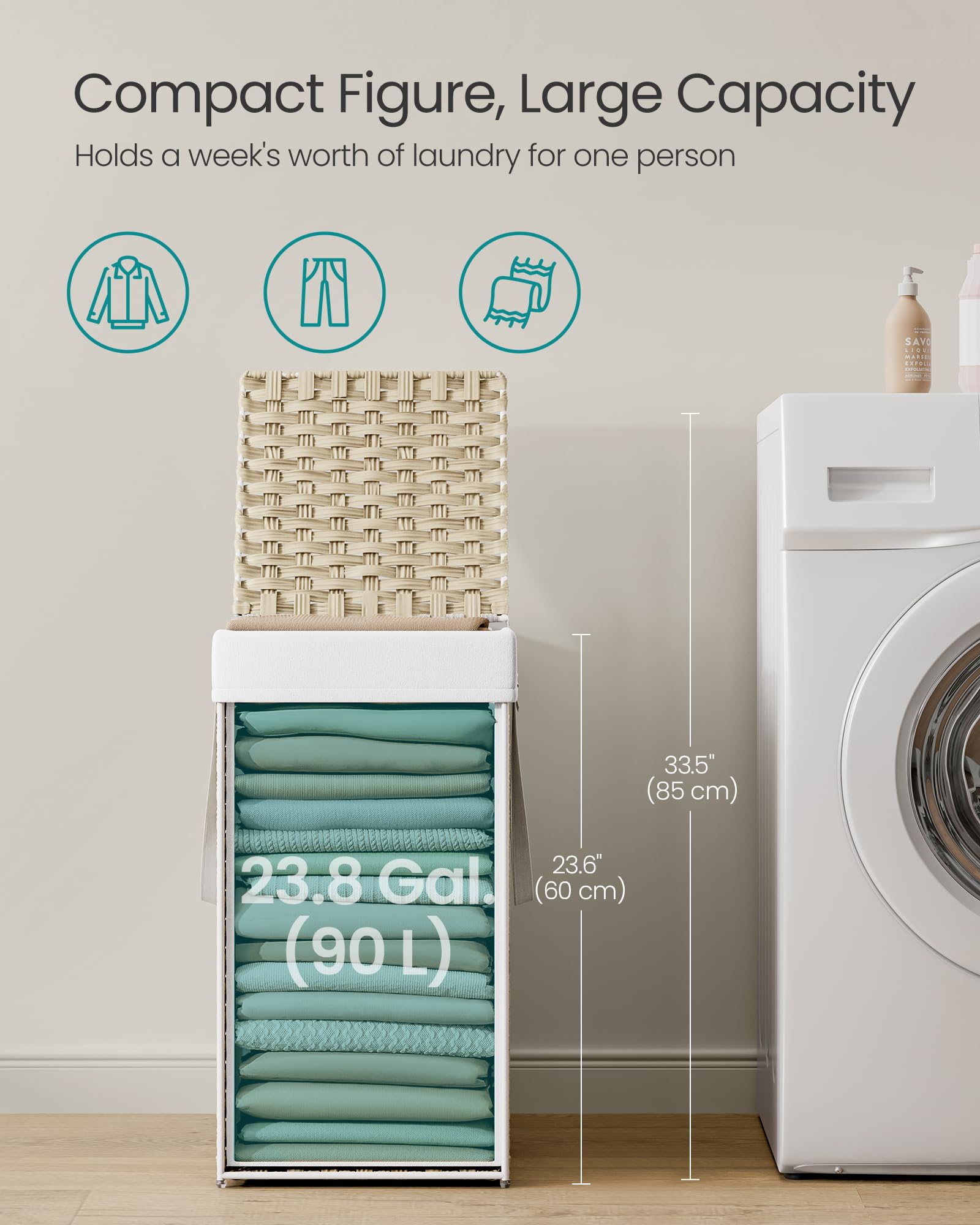 Laundry Hamper with Lid