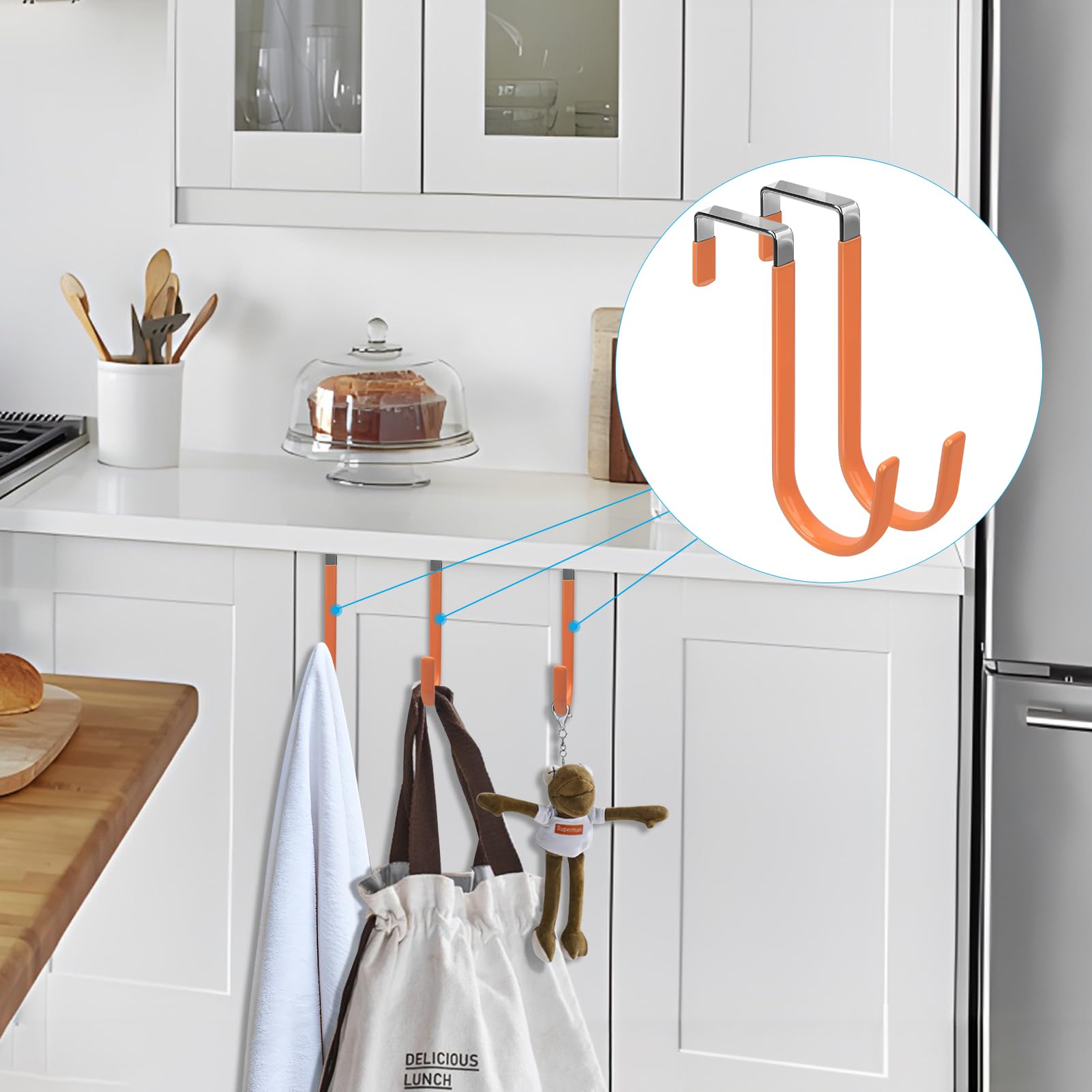 Over the Door Hooks (4 Count)