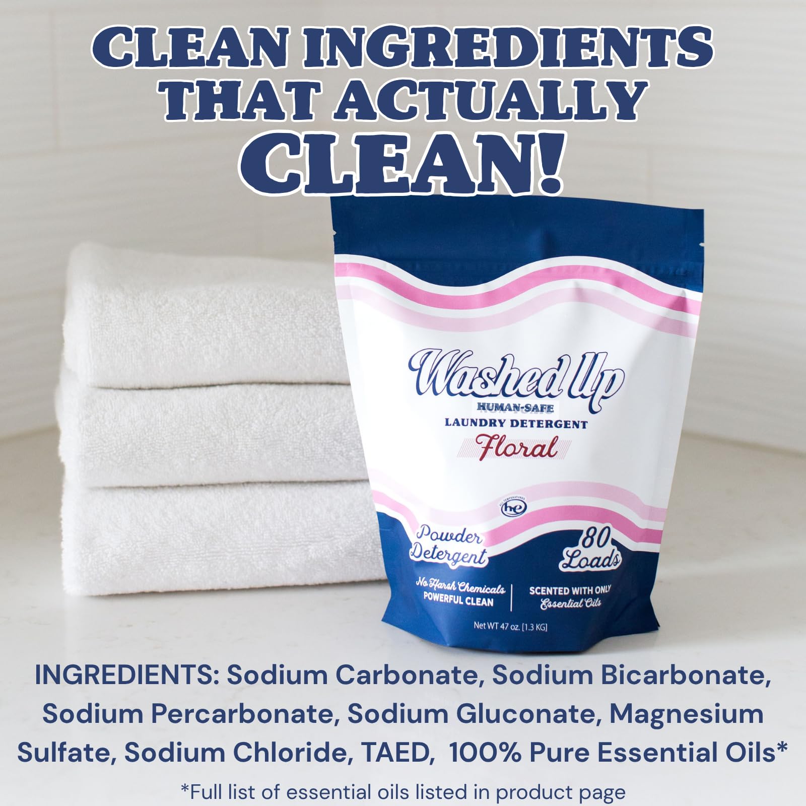 Floral Laundry Detergent Powder (47 Ounce)