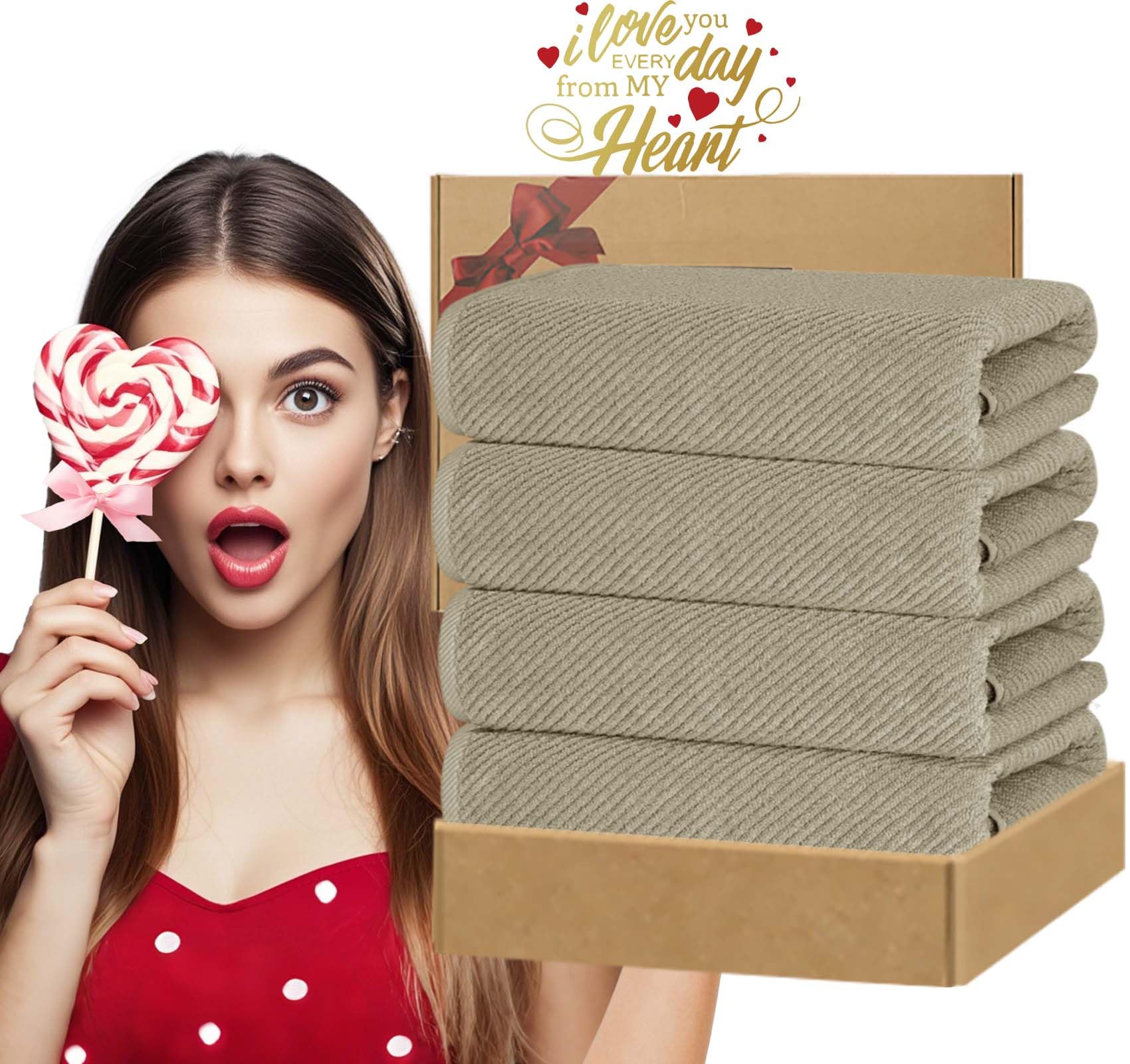 Bath Towels 4PC (4 Count)