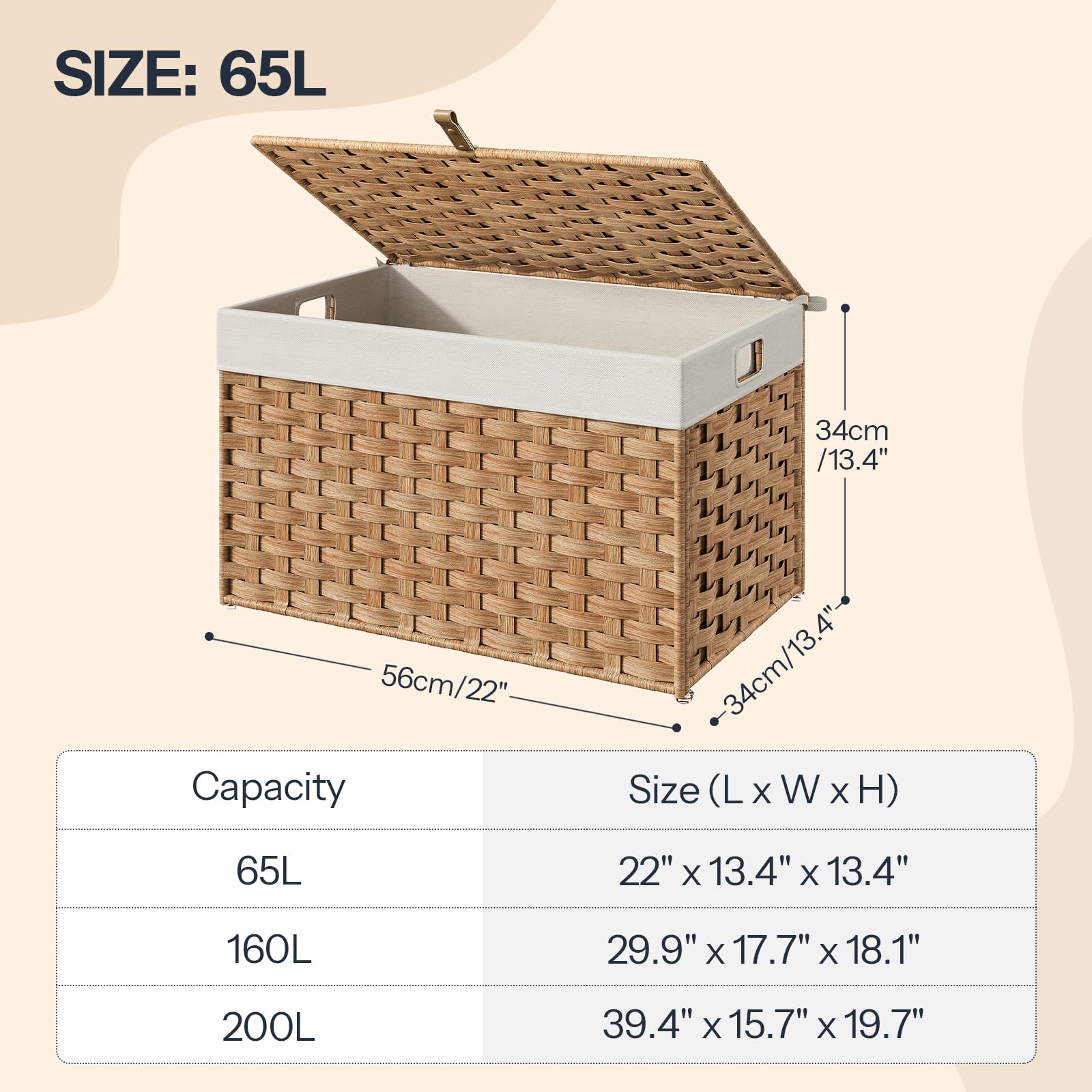 Storage Basket with Lid - ModHome Supplies