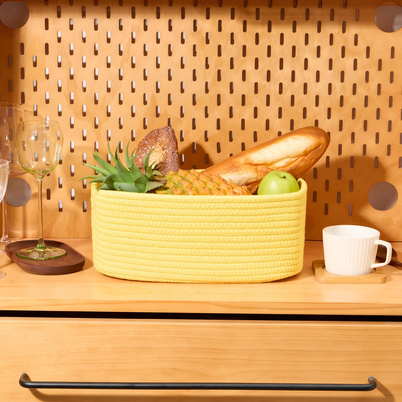 Small Storage Baskets for Organizing (4 Count)