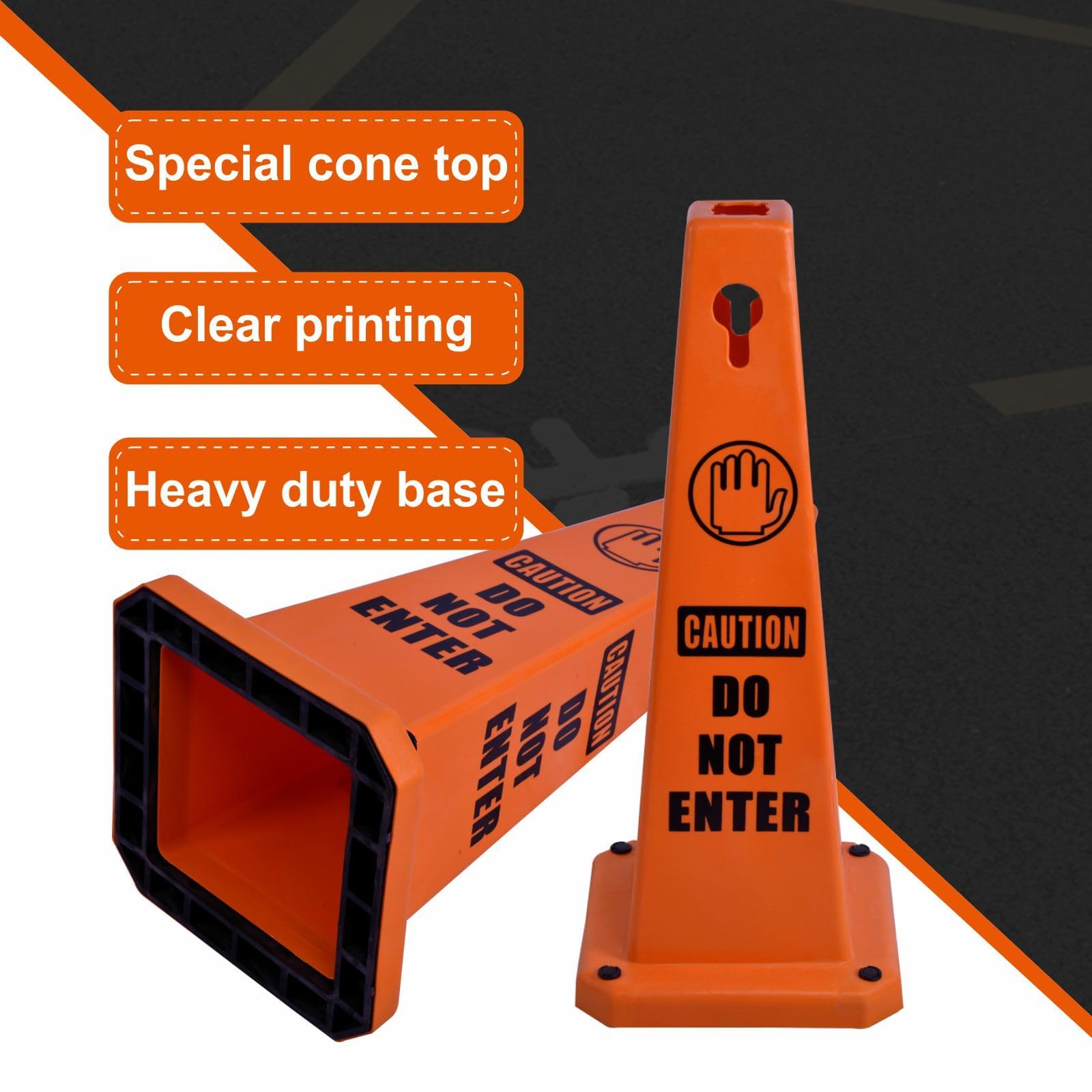 26.5" Caution Cones (8 Count)