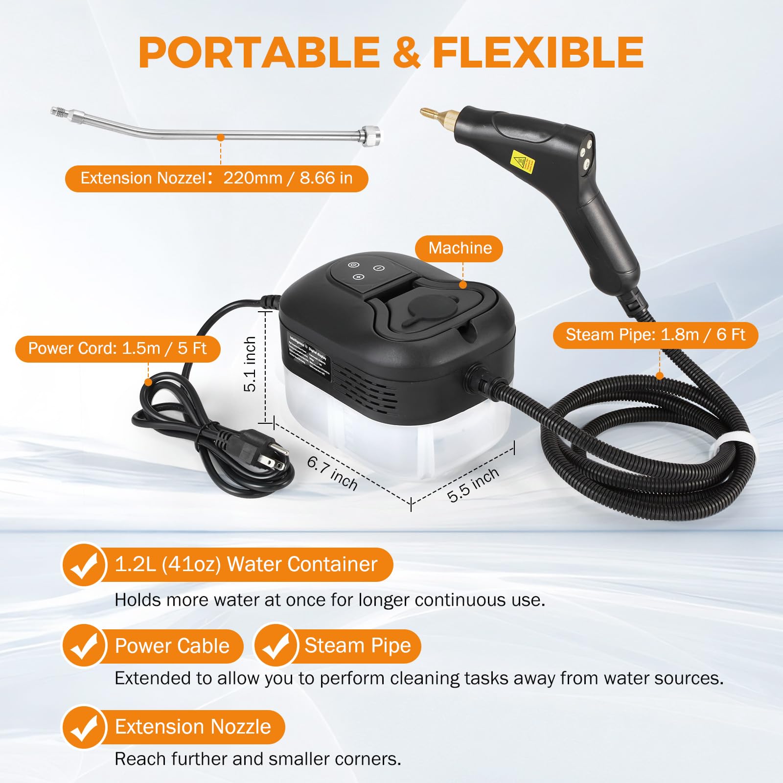 High Pressure Steamer for Auto Detailing