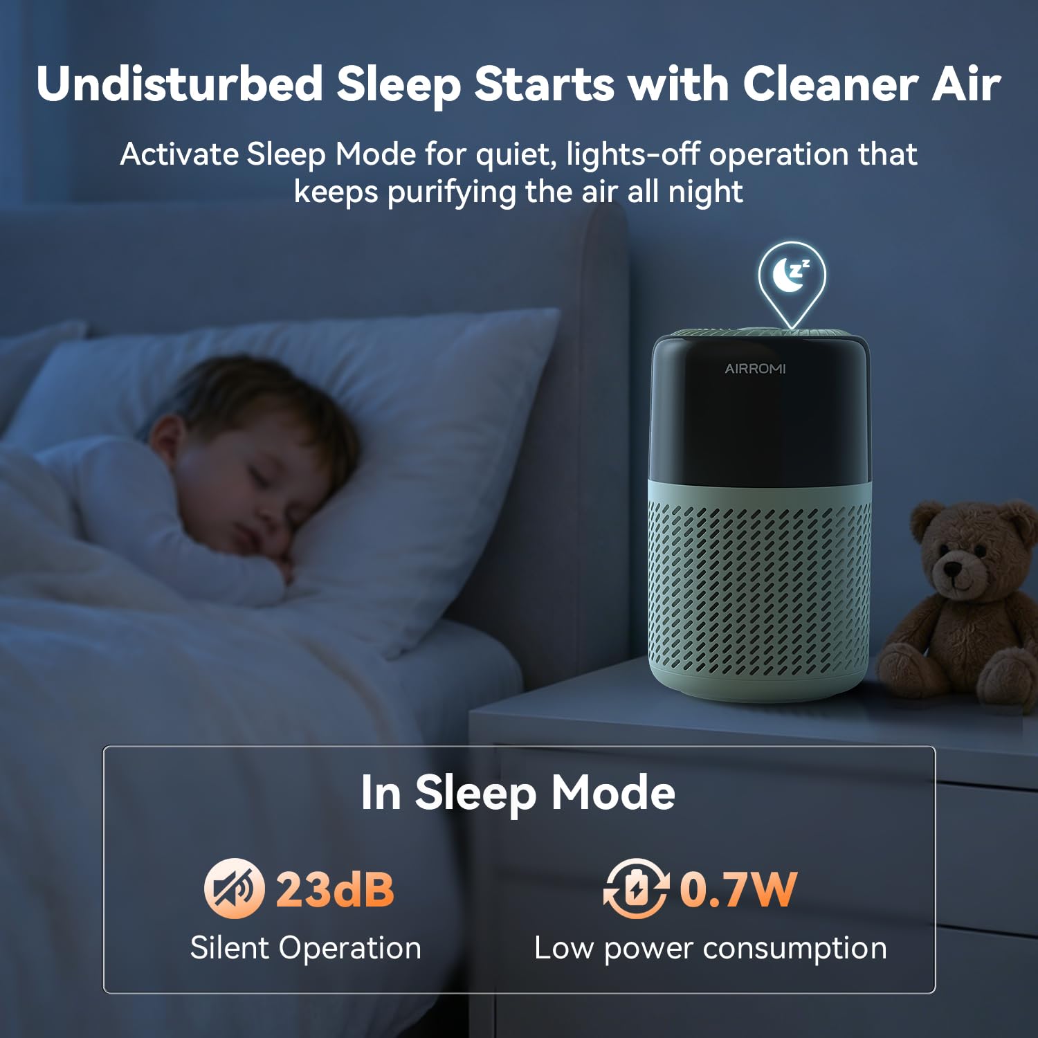 HEPA Air Purifier for Bedroom&Home