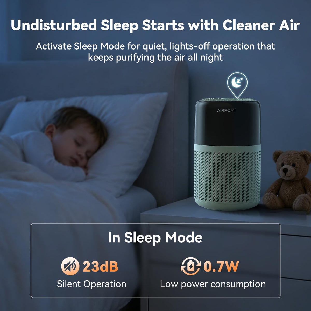HEPA Air Purifier for Bedroom&Home