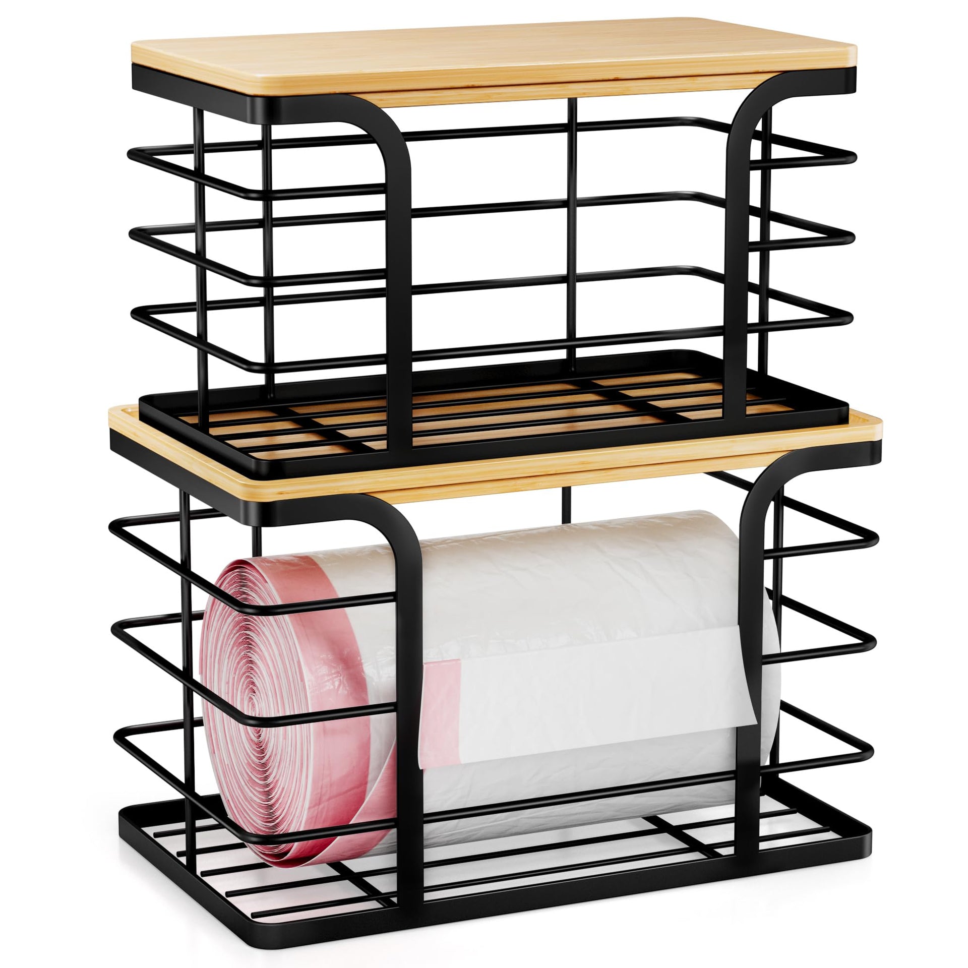 2 Pack Stackable Storage for Kitchen Laundry Pantry Organizers (2 Count)