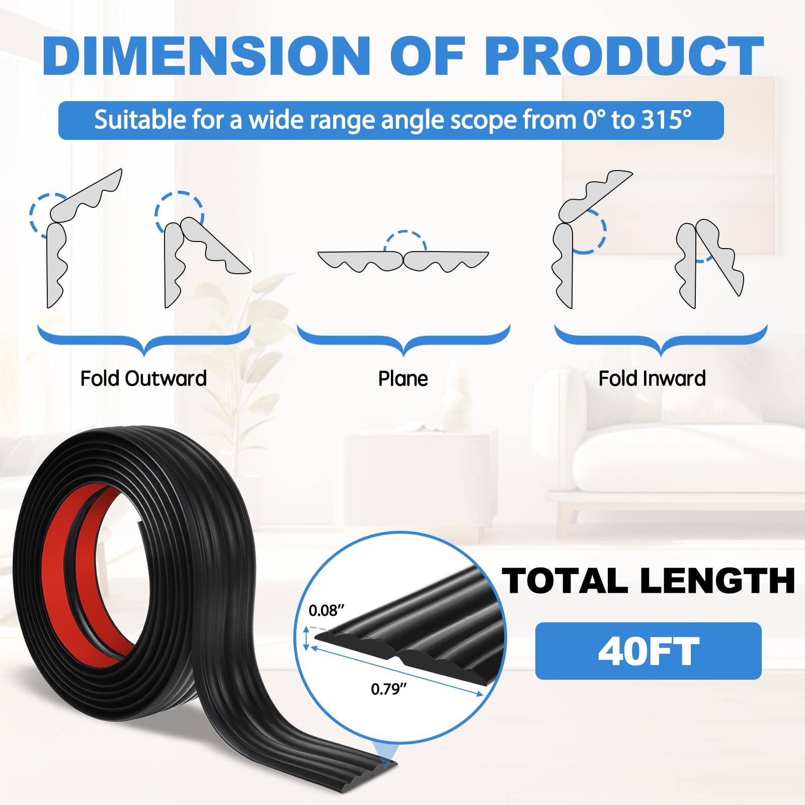Corner Molding Trim Peel and Stick Wall Corner Protector