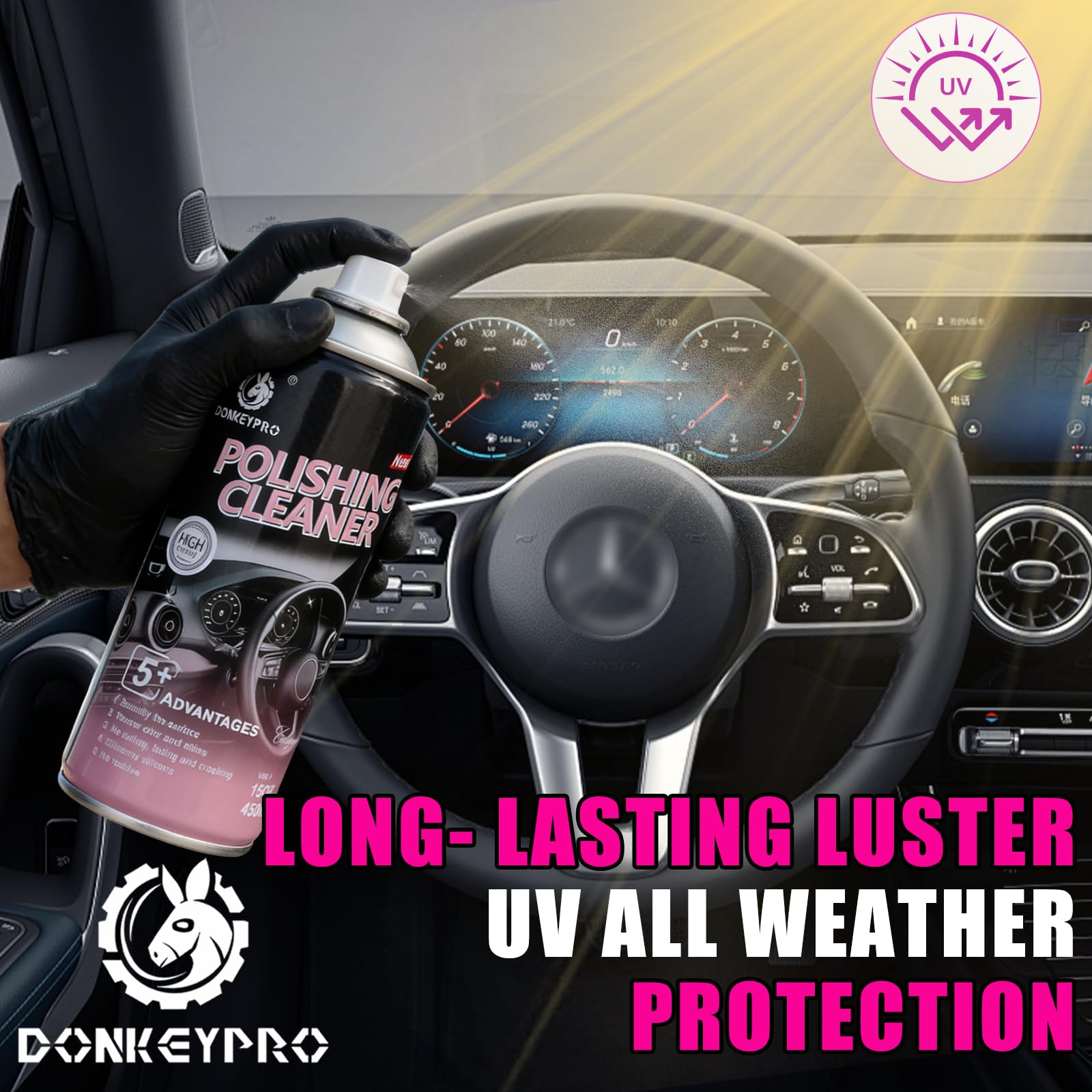 Polishing Cleaner Car Interior Detailer Spray (30 Ounce)