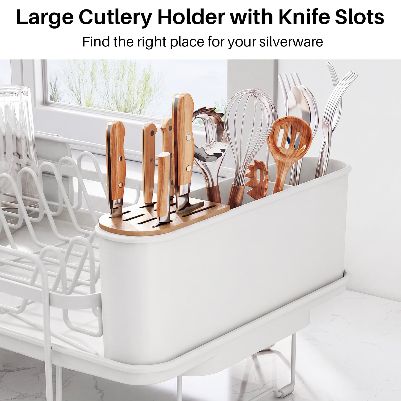 Large Dish Drying Rack for Kitchen Counter