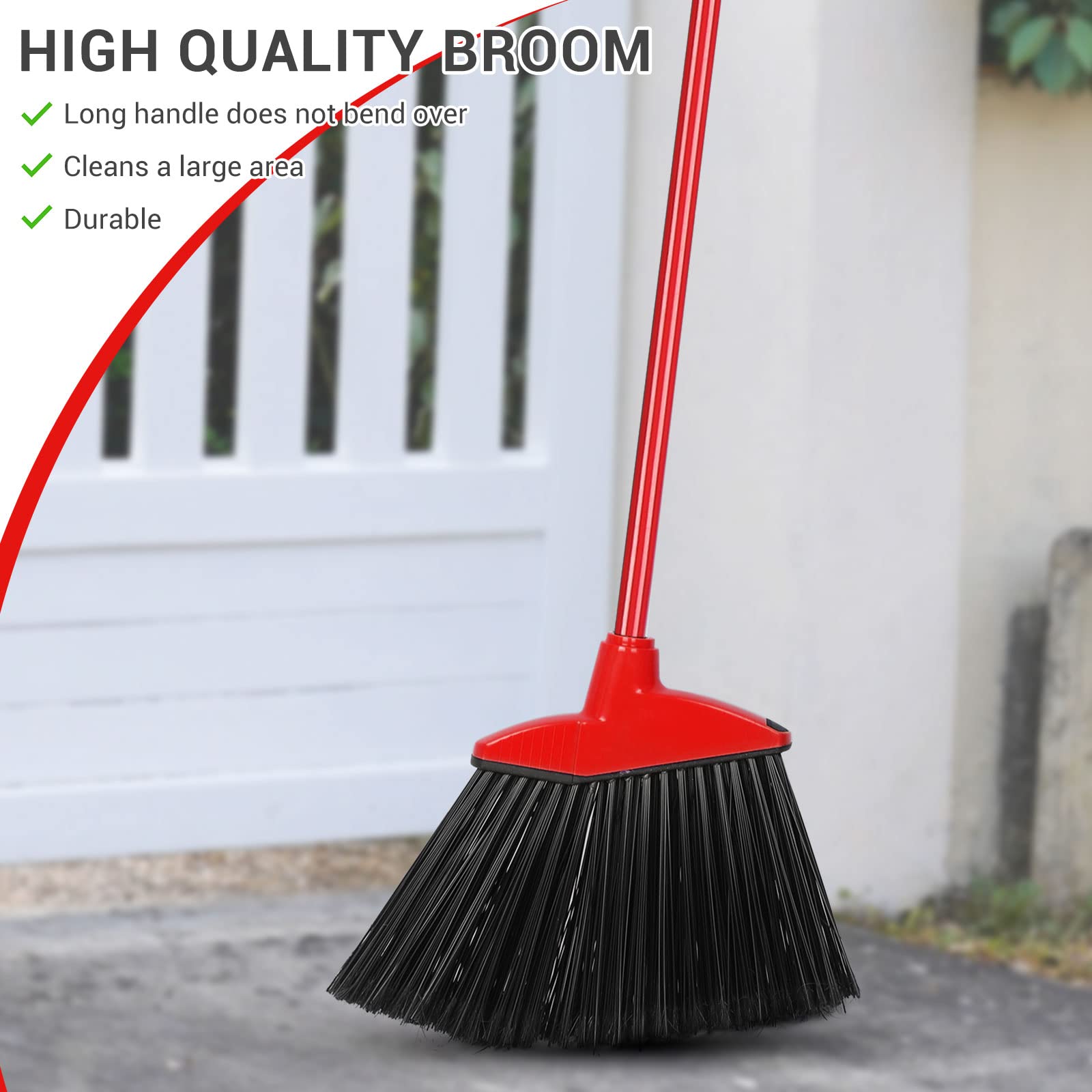20 Pcs Heavy Duty Broom Commercial Outdoor Indoor (20 Count)