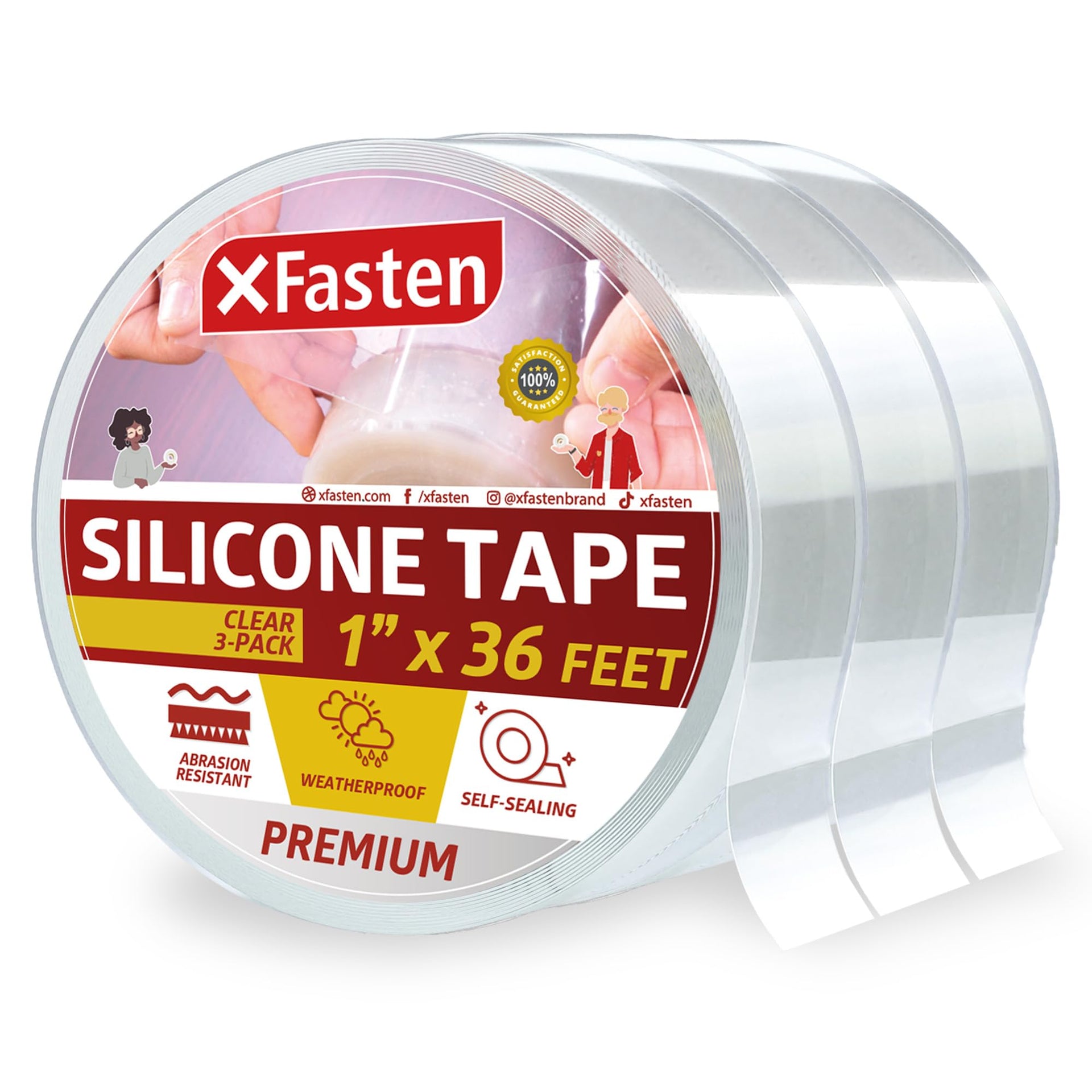 Self Fusing Silicone Tape Waterproof Clear (108 Foot)