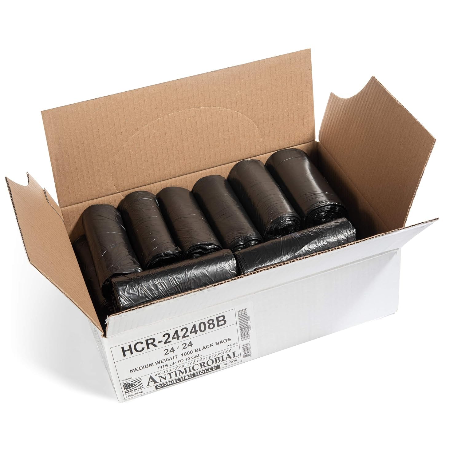 10 Gal Black Trash Bags (1000 Count)