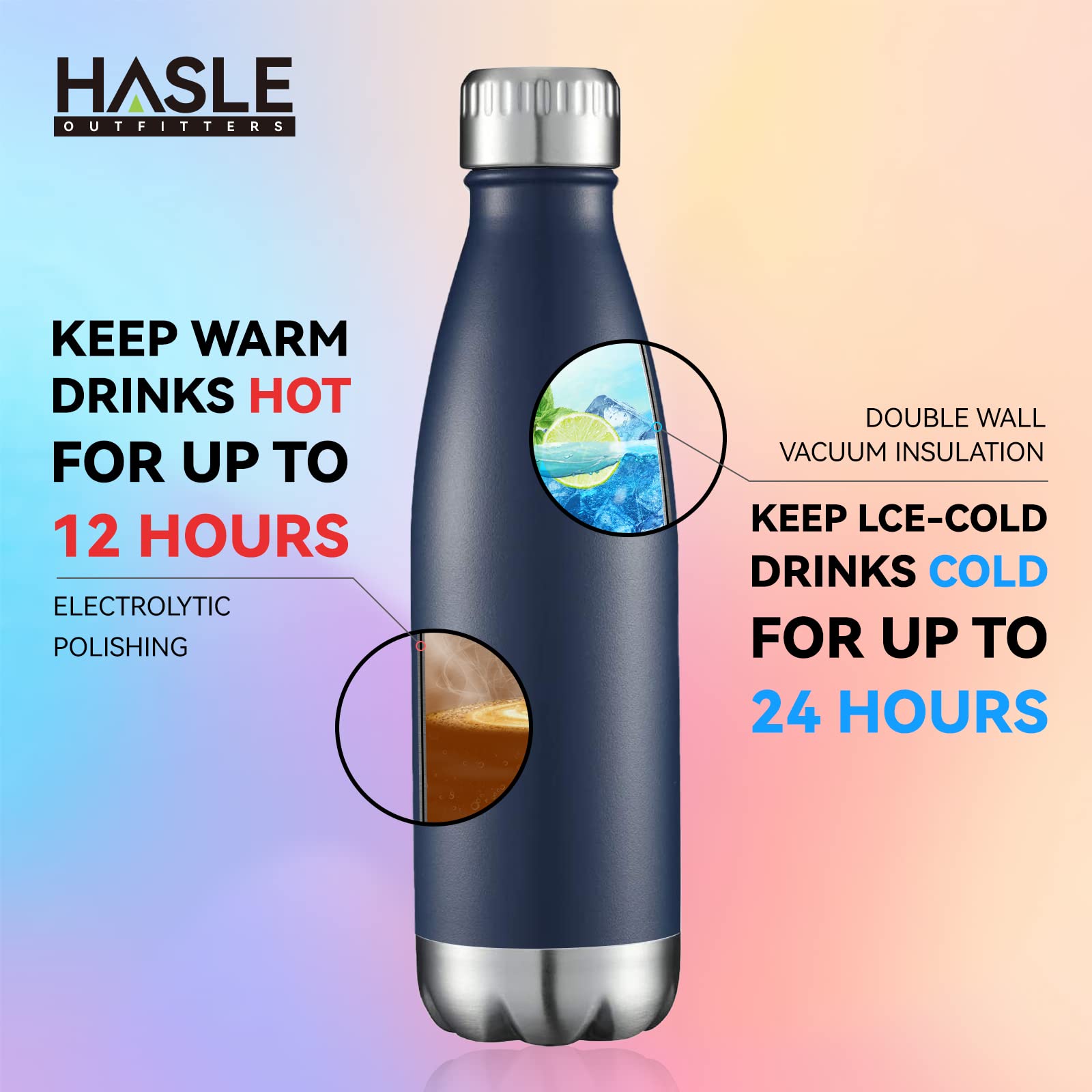 17oz Stainless Steel Water Bottles