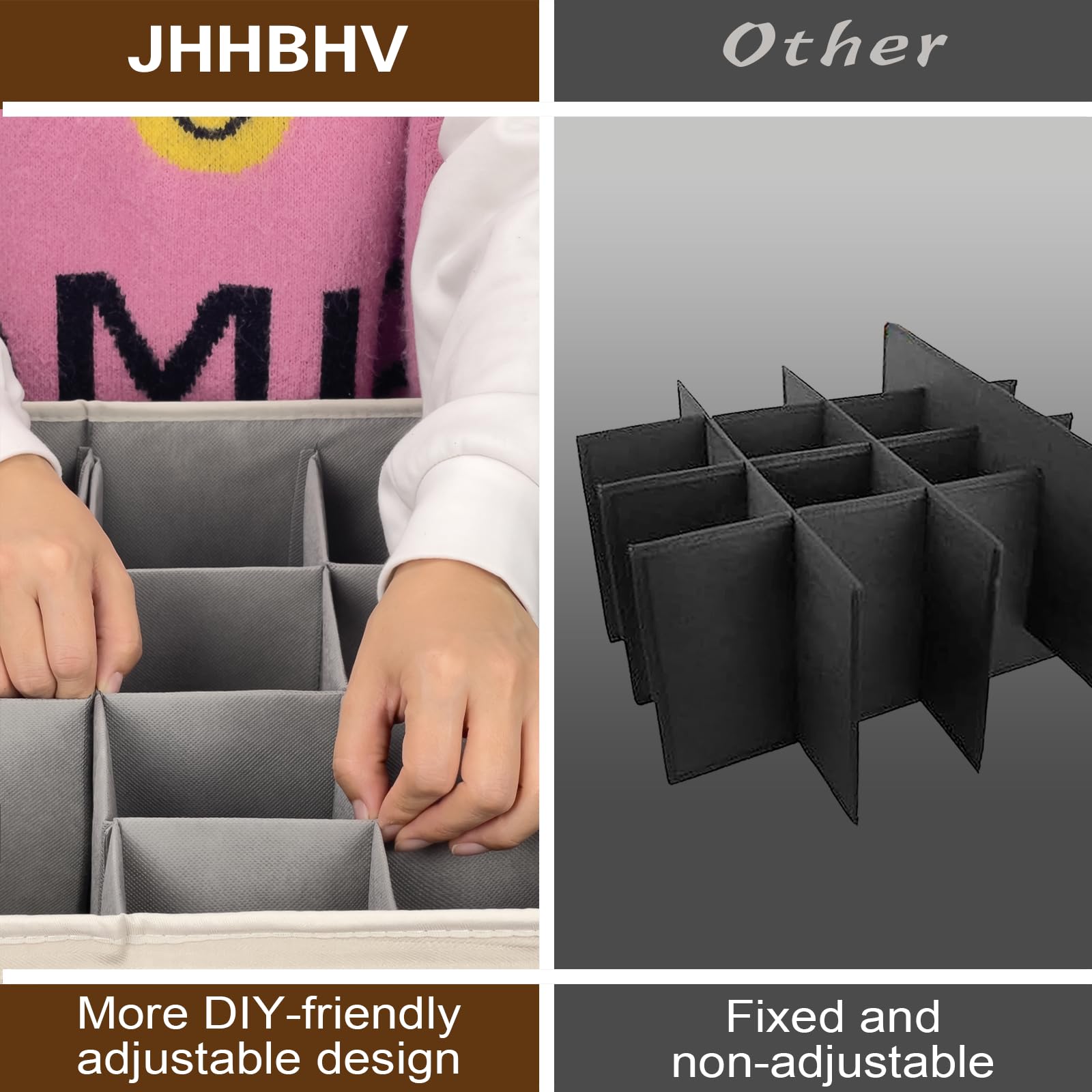 1 Pack Shoe Organizer for Closet with Adjustable Divider Shoe Storage Box