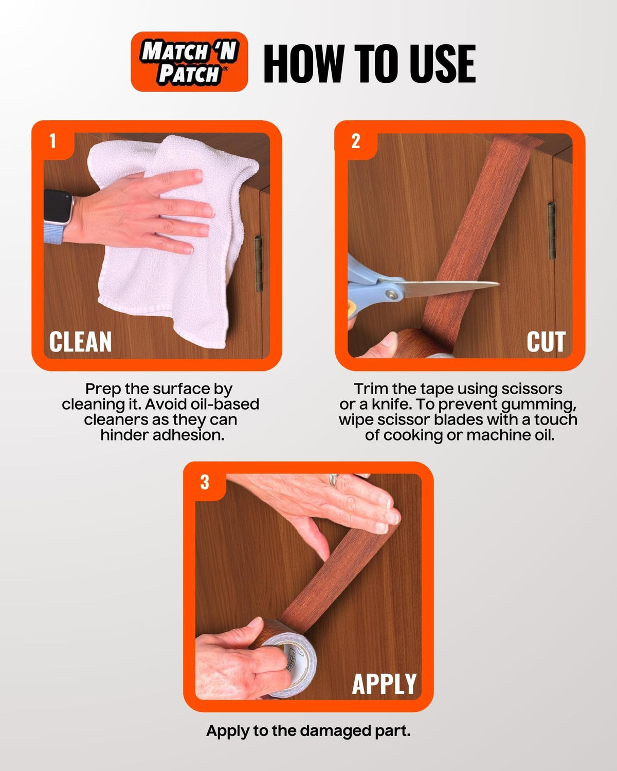 Wood Grain Repair Tape