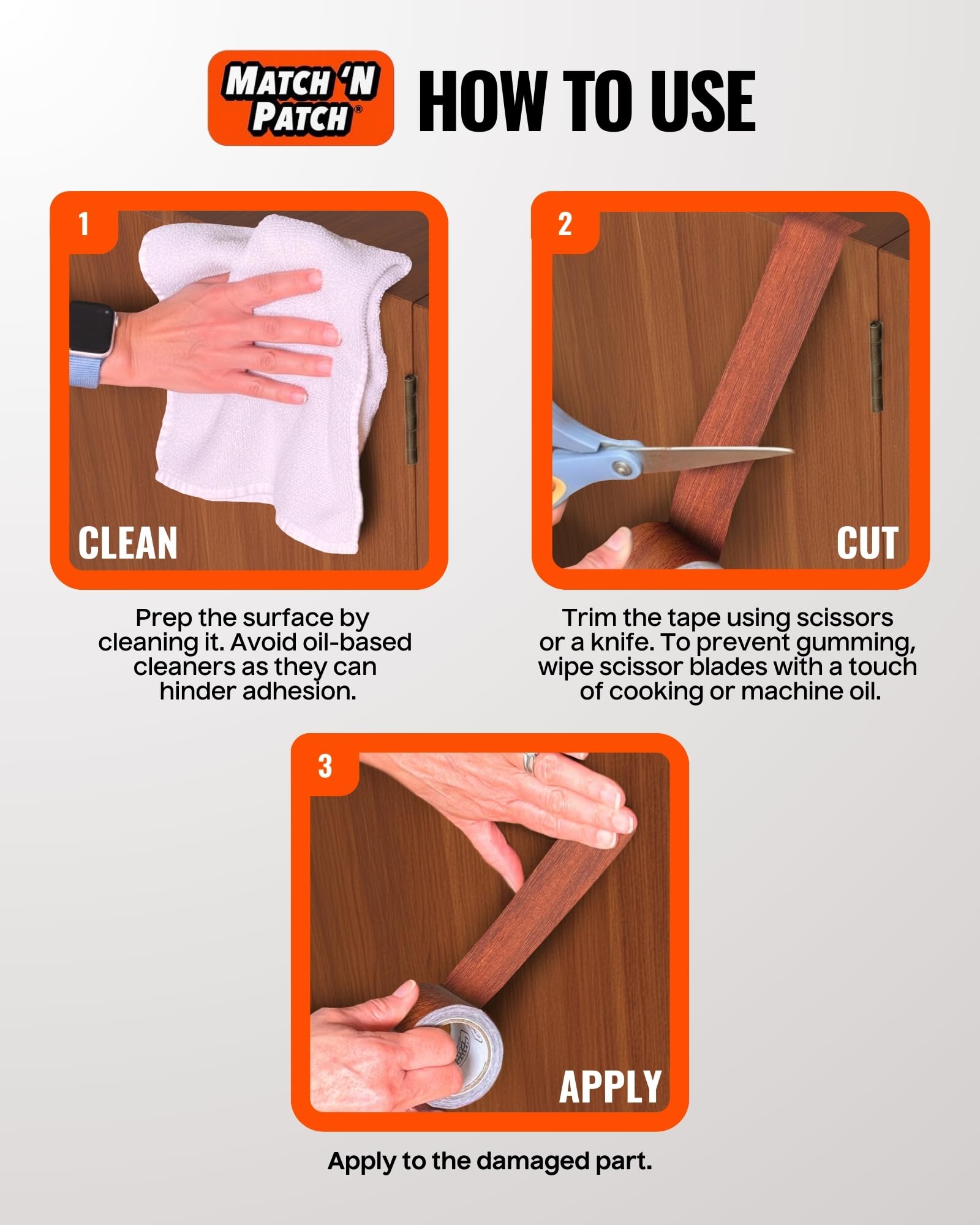 Wood Grain Repair Tape