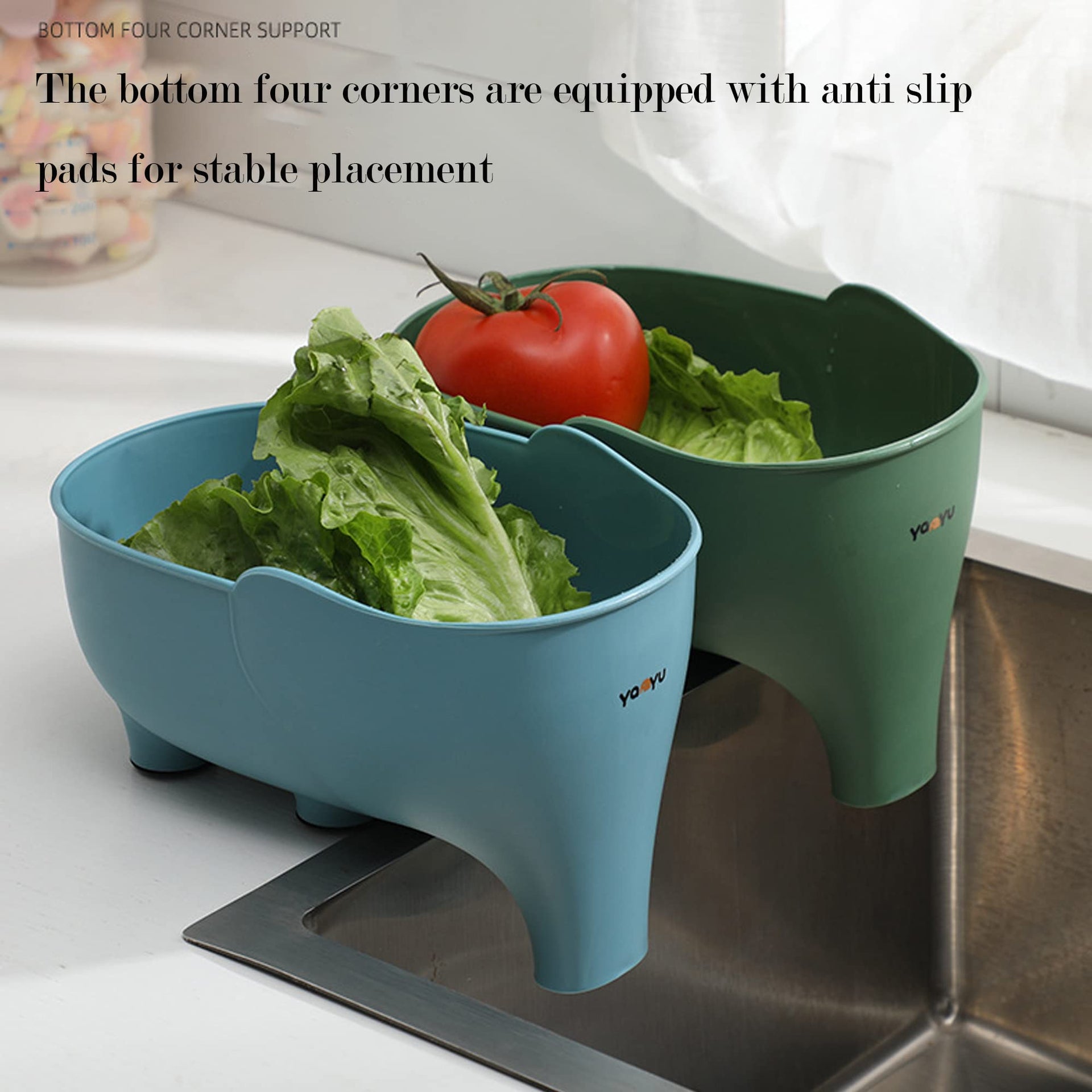 2PCS Vegetable Washing Basket
