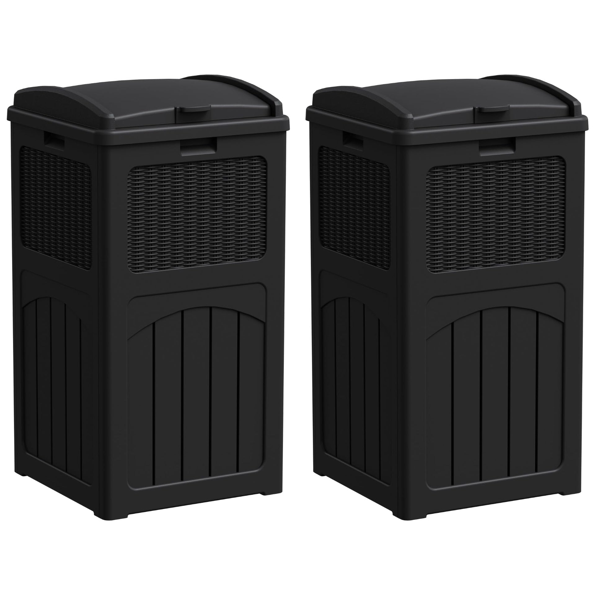 33 Gallon Outdoor Trash Can with Lid