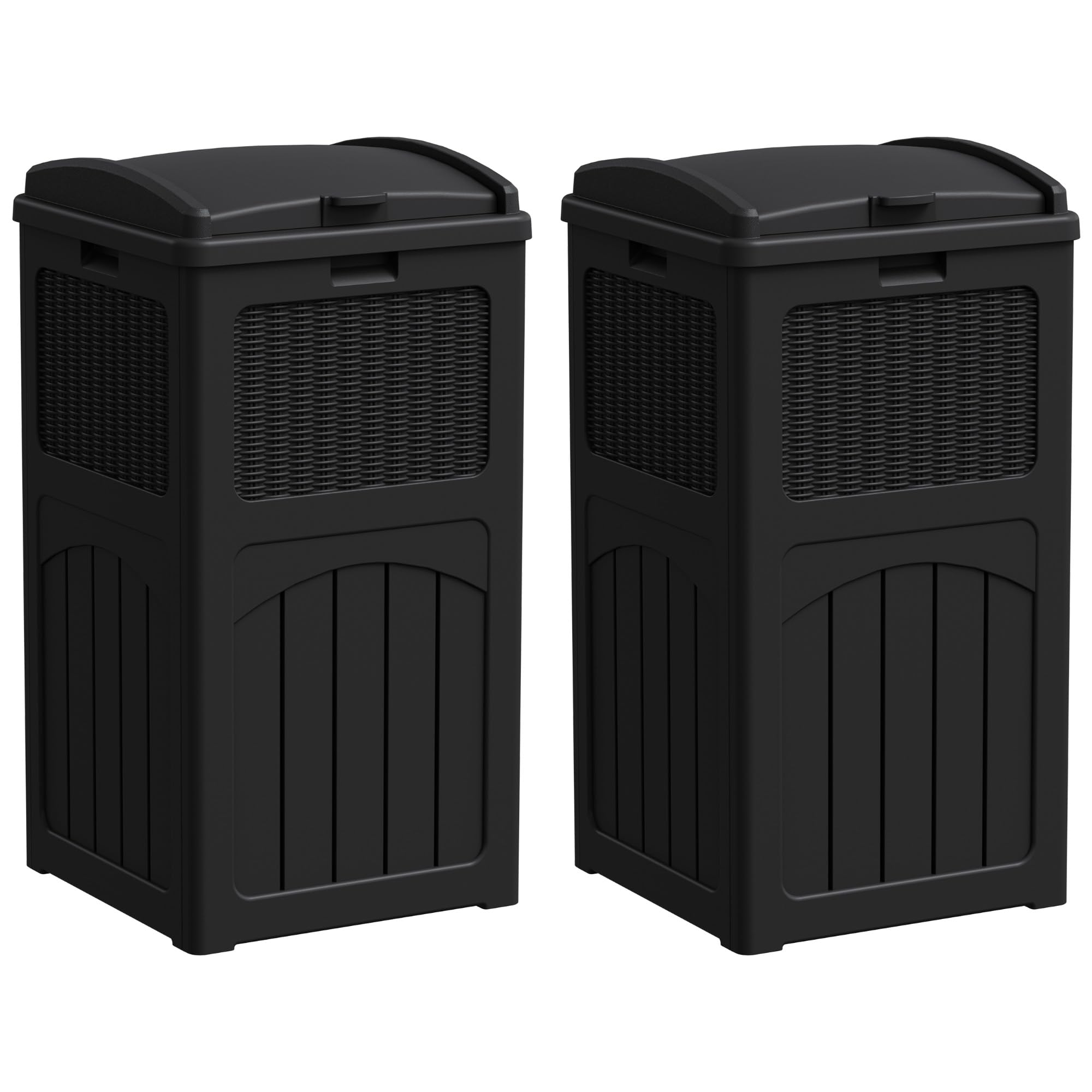33 Gallon Outdoor Trash Can with Lid