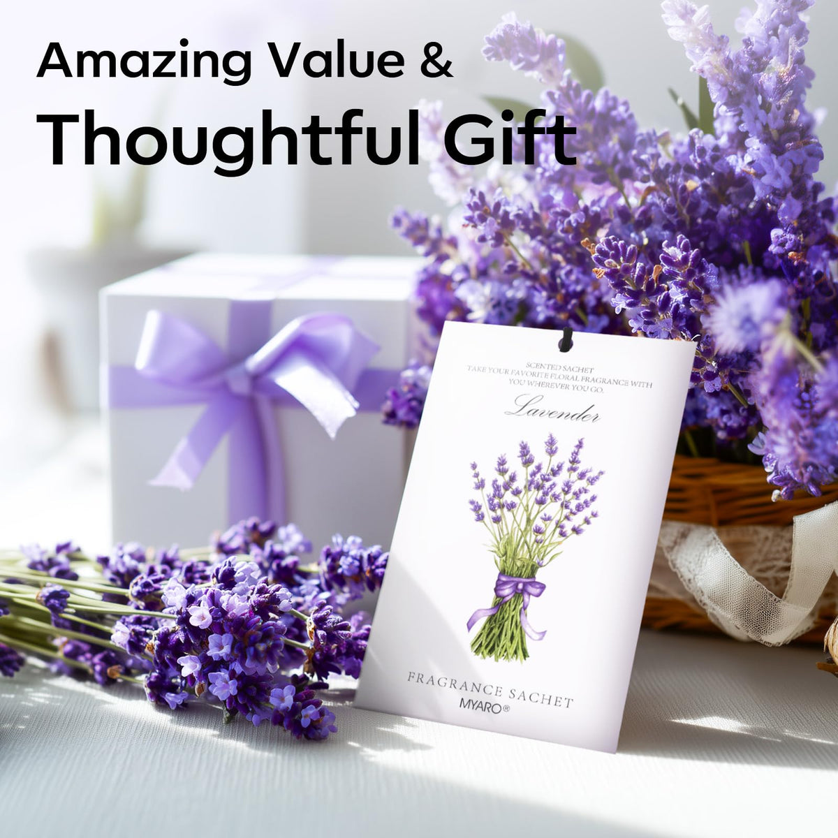 12 Pack Lavender Scented Sachets (12 Count)