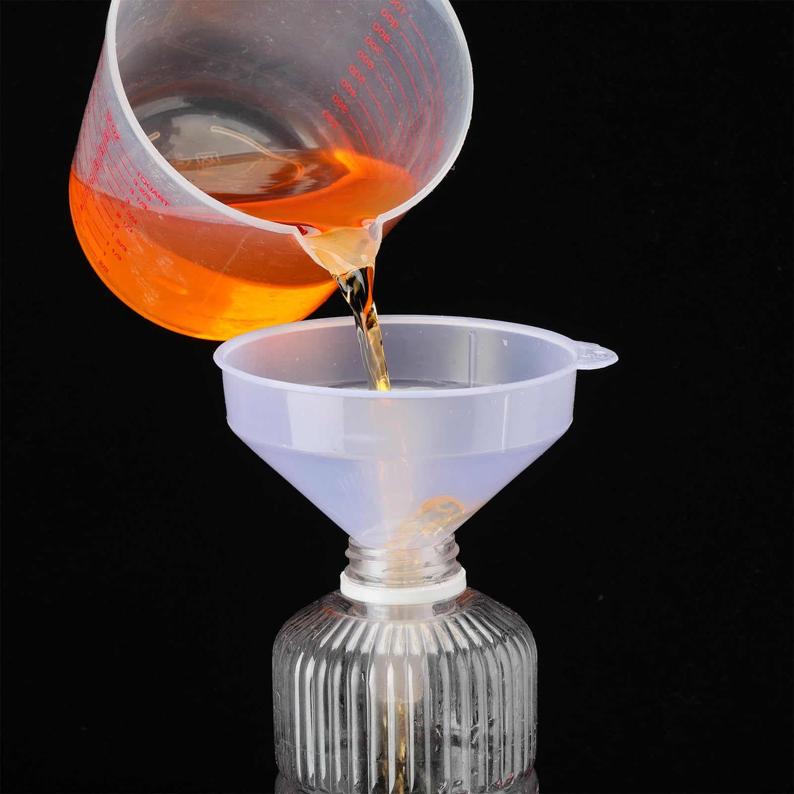 18 Pcs Plastic Funnels 4.7 Inch Wide Mouth Multi (18 Count)