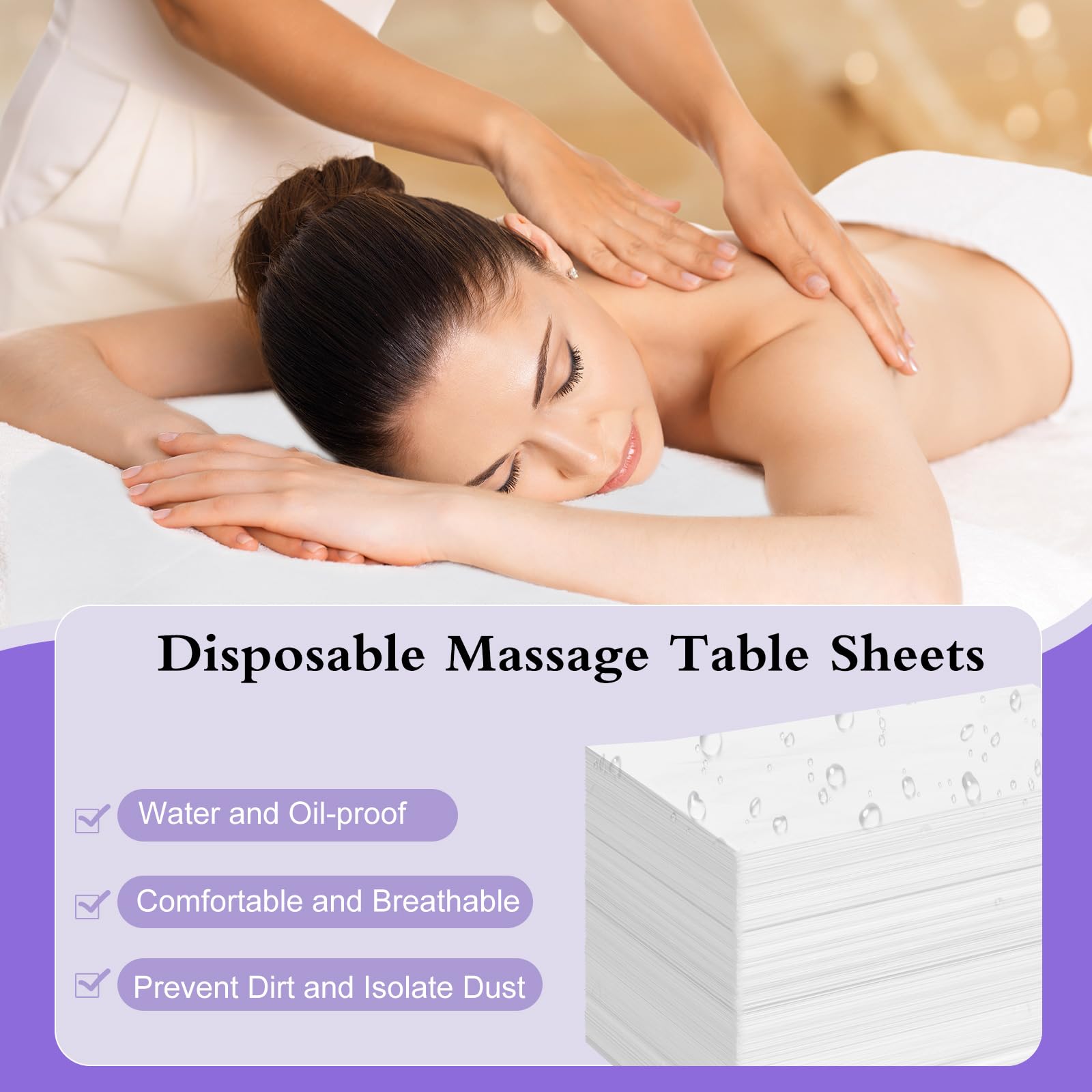 100 Pack Disposable Bed Sheets (100 Count)