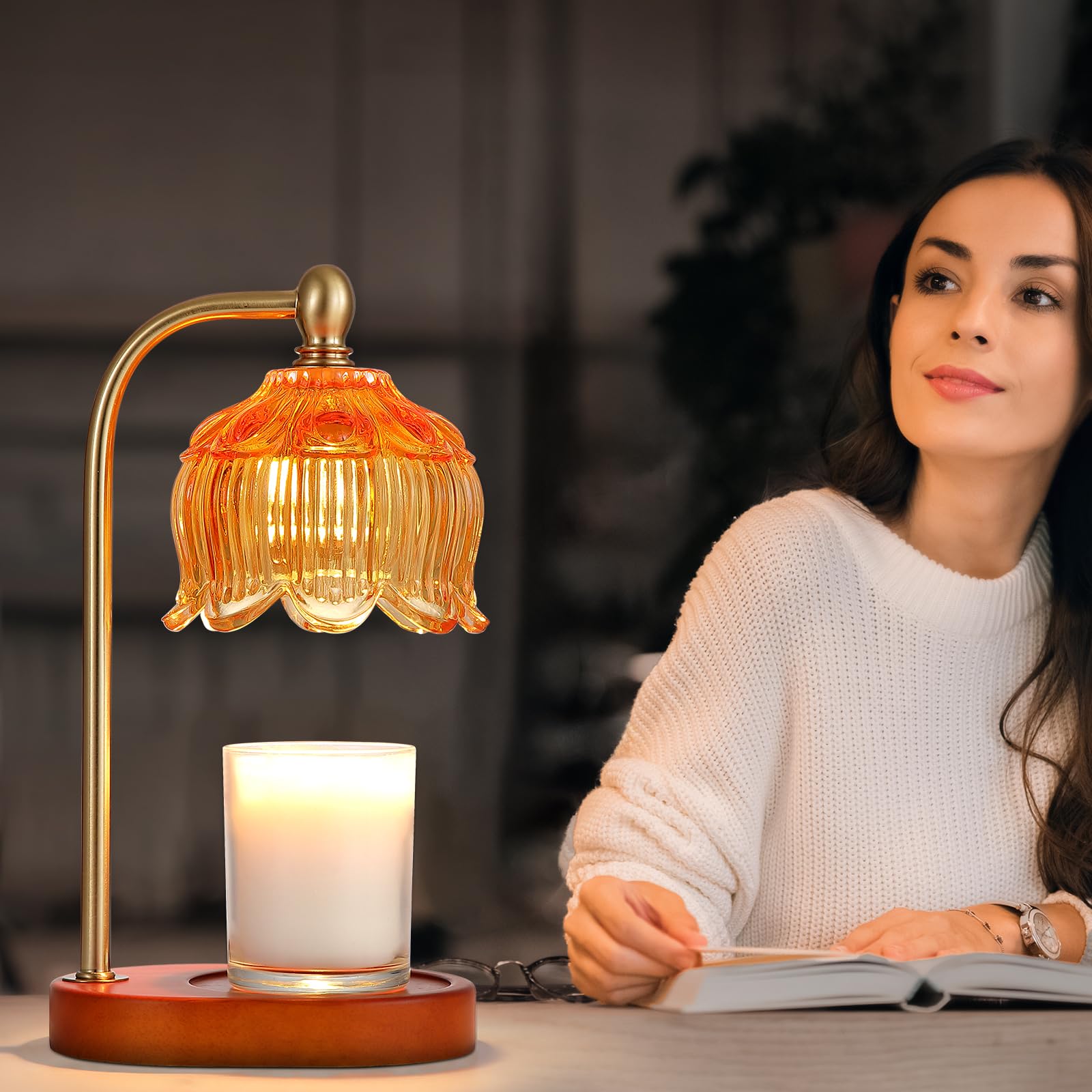 Candle Warmer Lamp with Timer and Dimmer